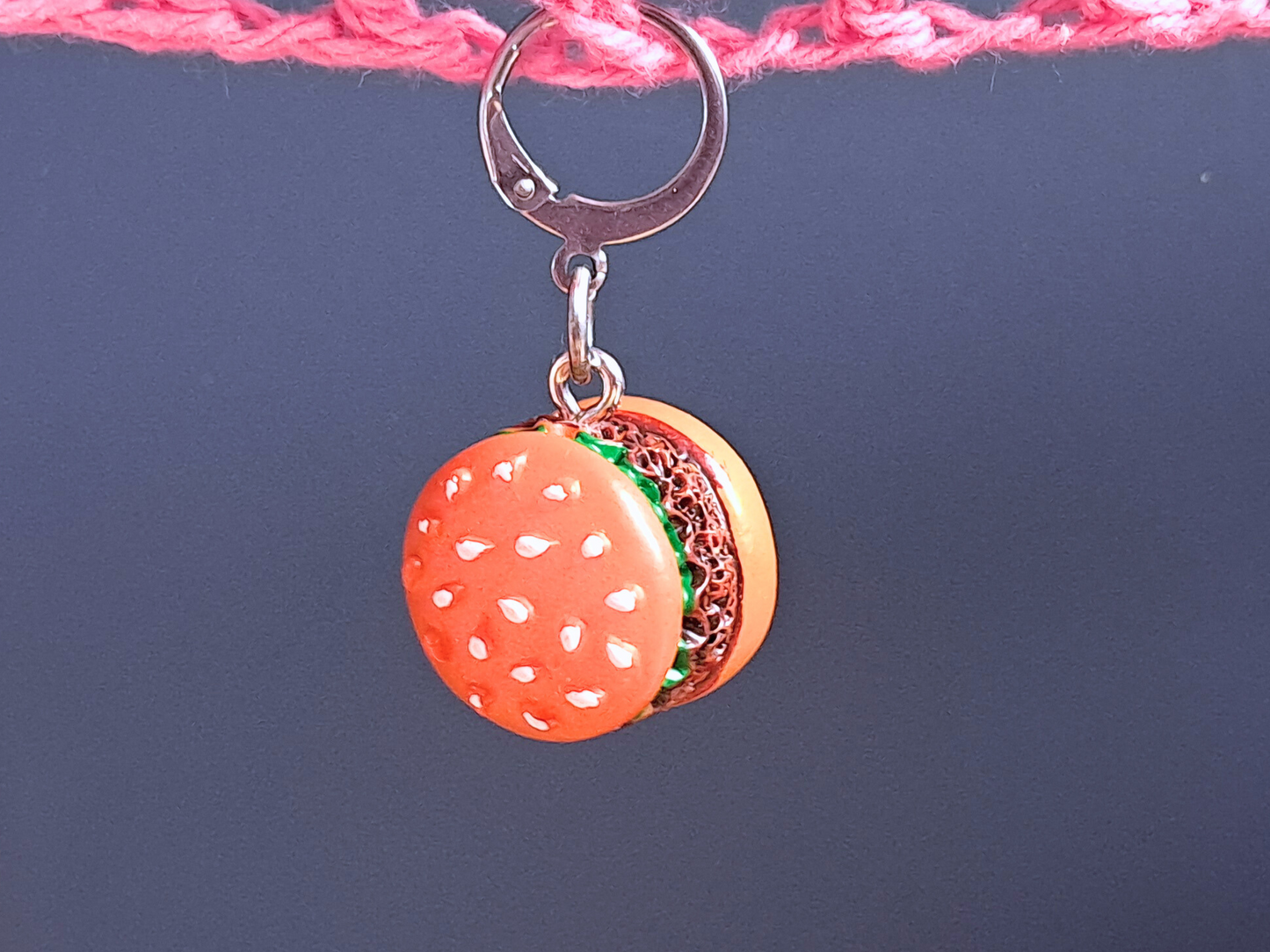 Burger Stitch Marker