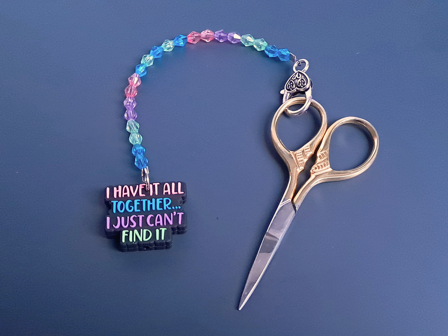 Funny Quote Scissor Fob