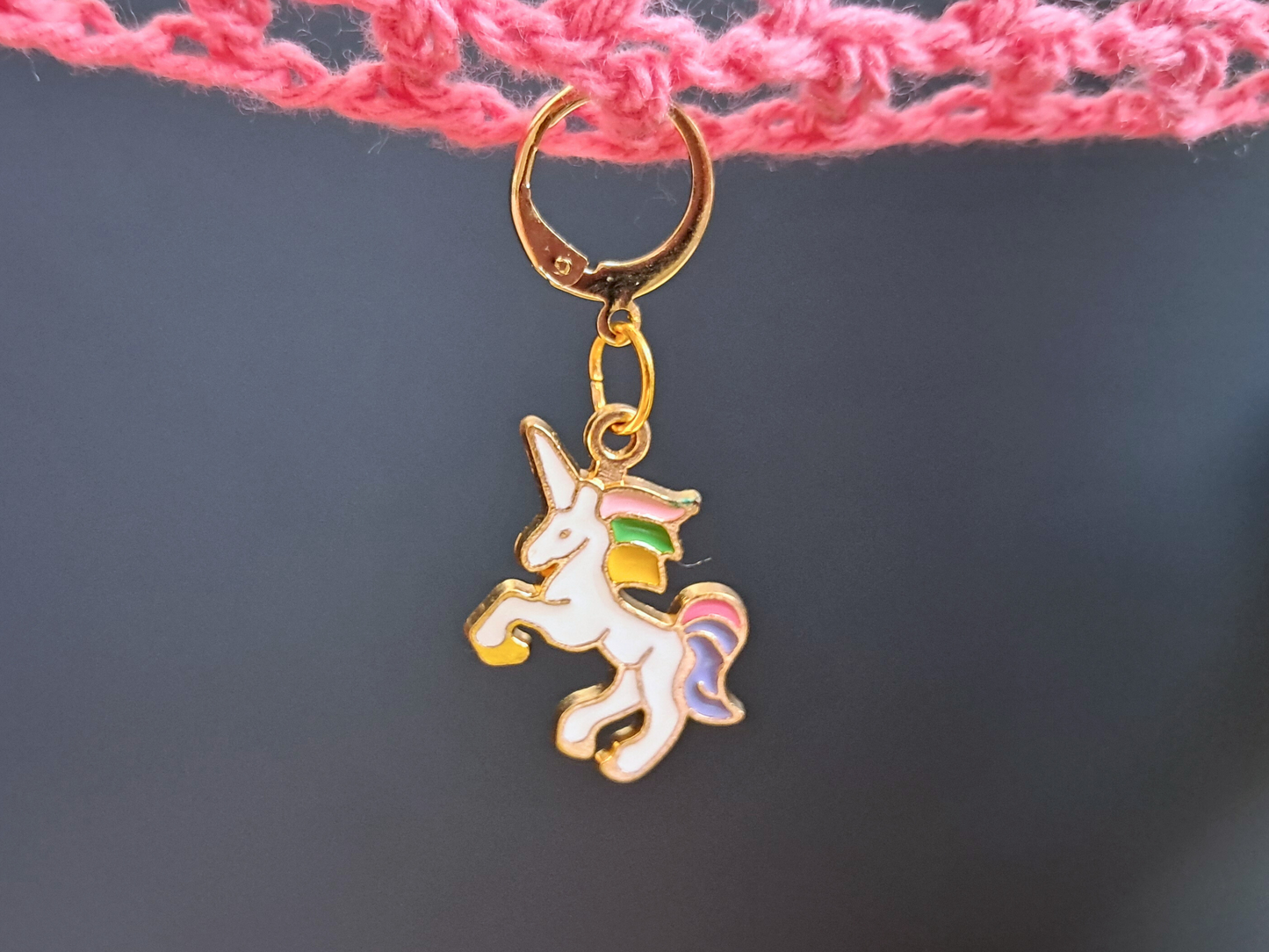 Unicorn Stitch Marker Gold