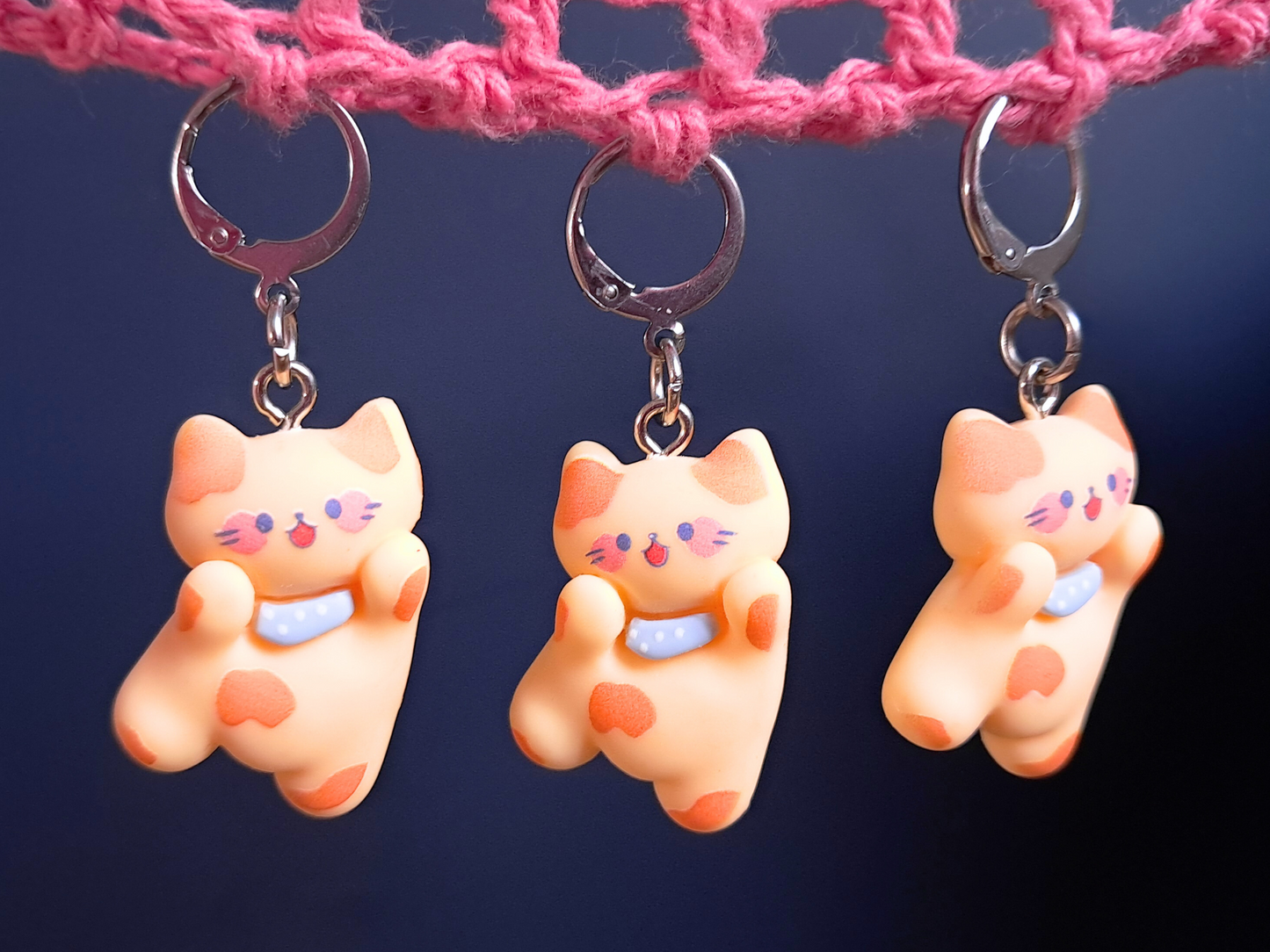 Ginger Cat Stitch Marker