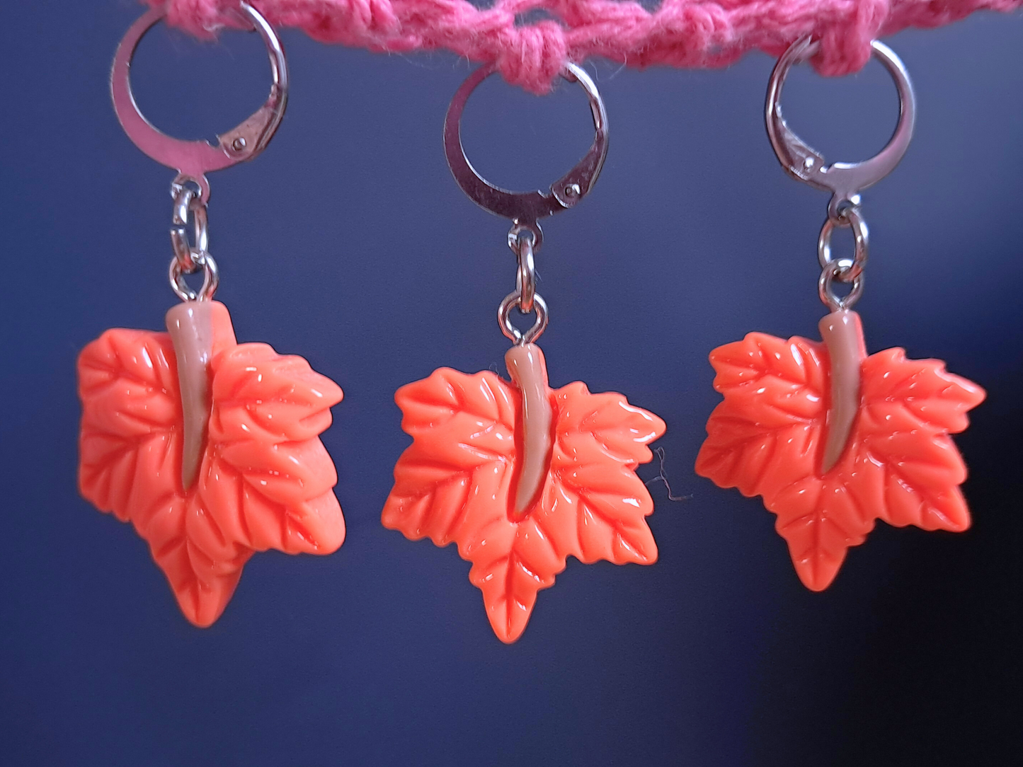 Maple Stitch Marker