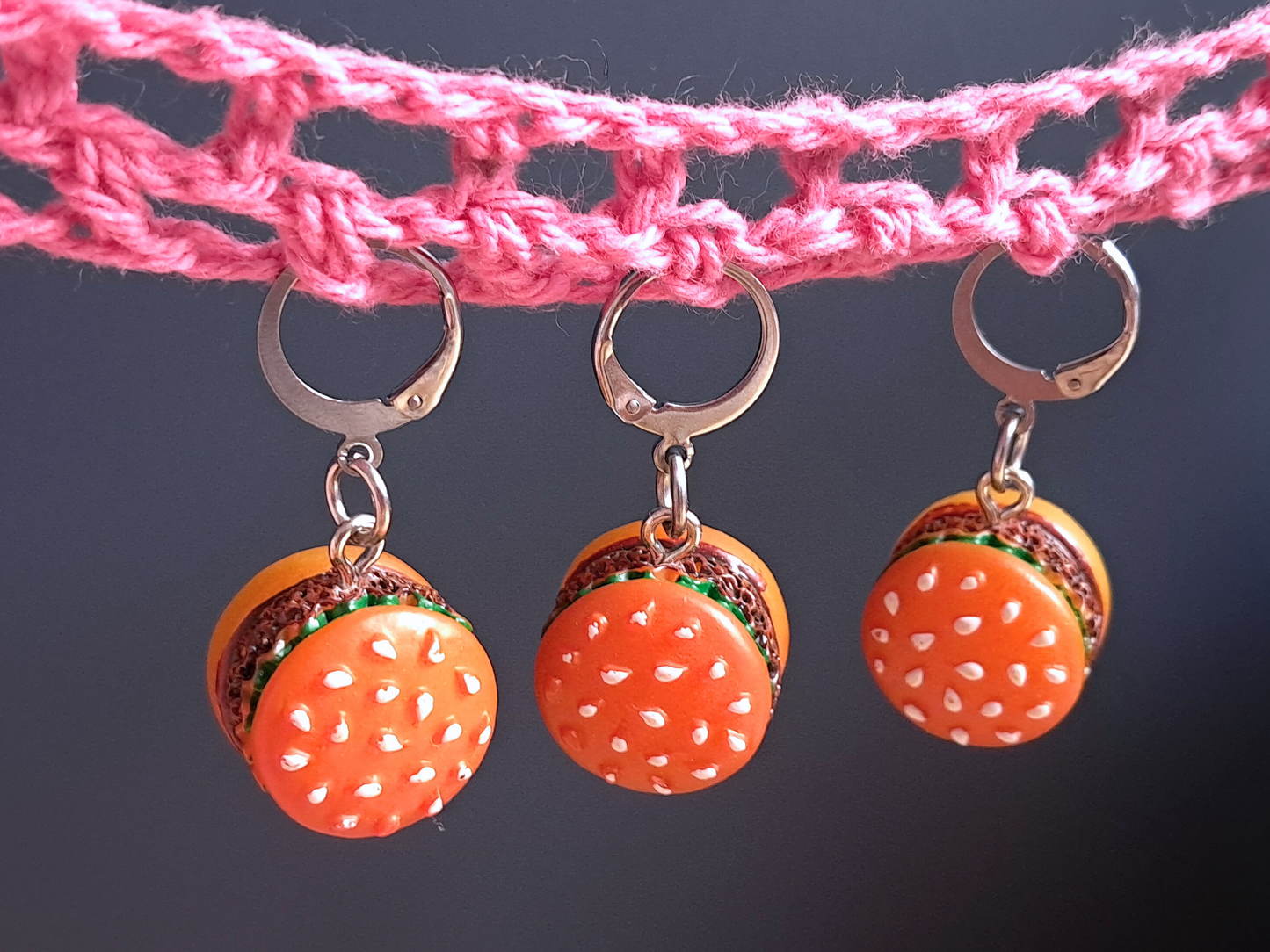 Burger Stitch Marker