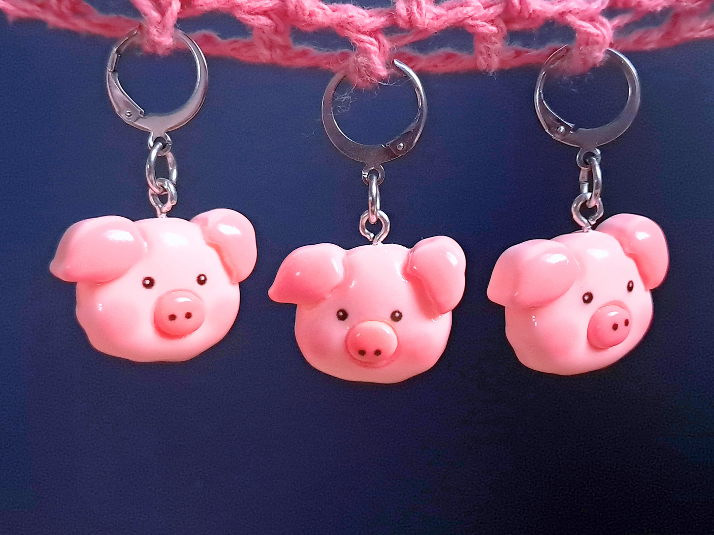 Piggy Face Stitch Marker