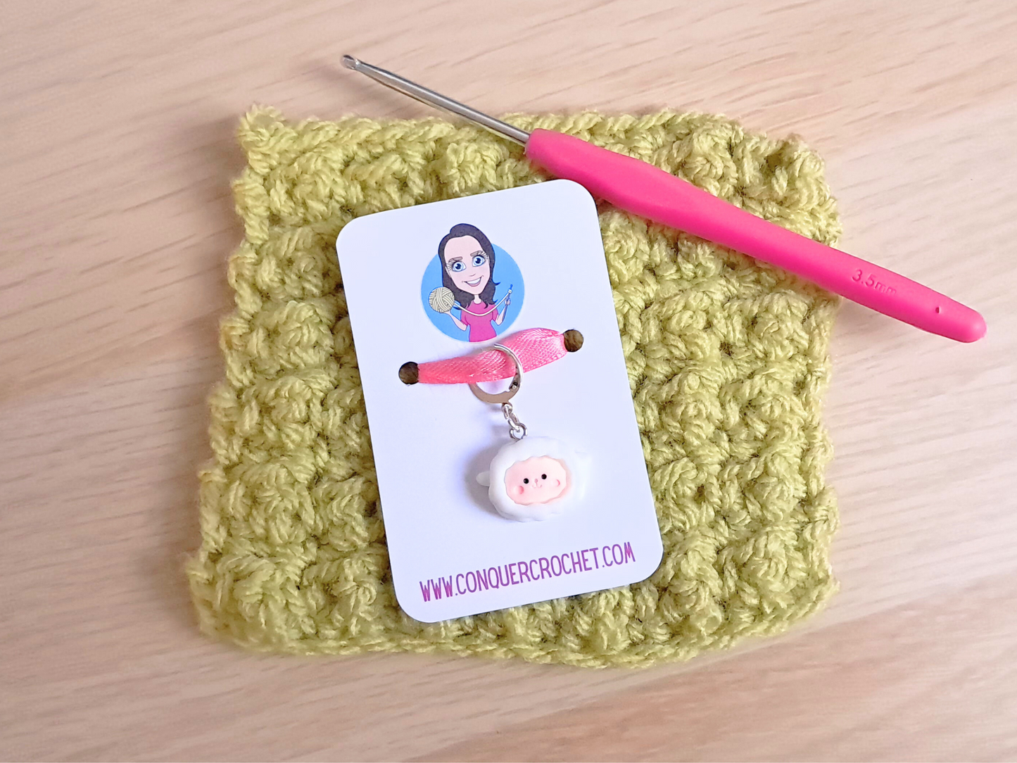 Lamb Face Stitch Marker