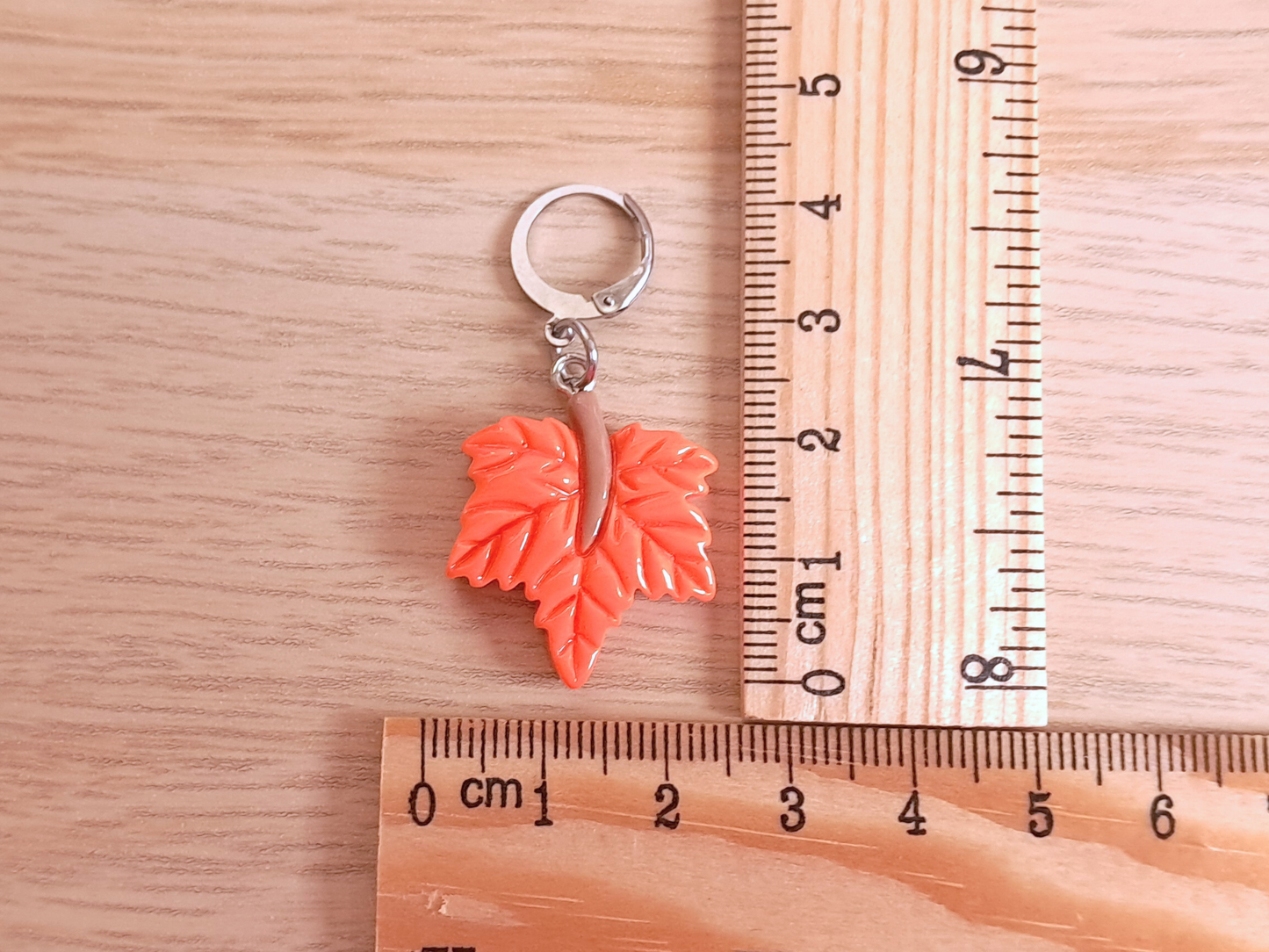 Maple Stitch Marker