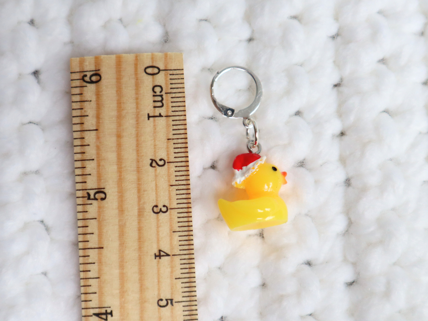 Santa Duck Stitch Marker