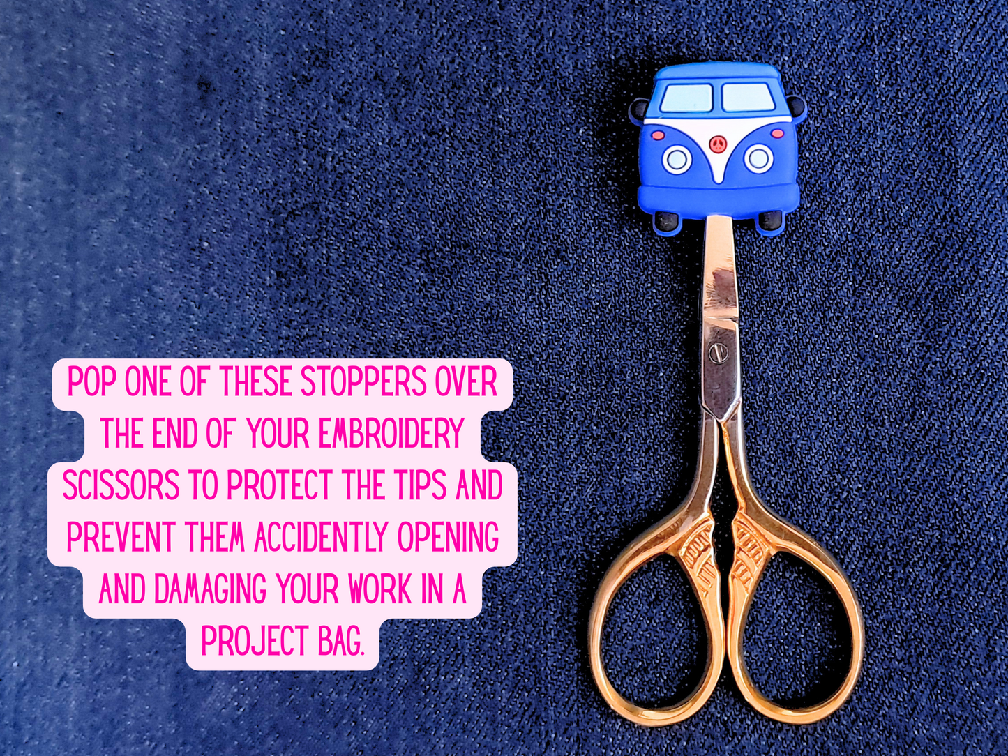 Campervan Quote Stitch Stopper Scissor Protector