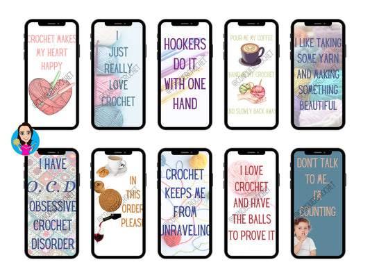 Crochet Quotes Phone Wallpapers