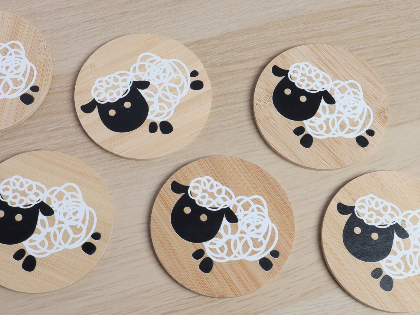 Sheep Coaster For Yarn Addicts