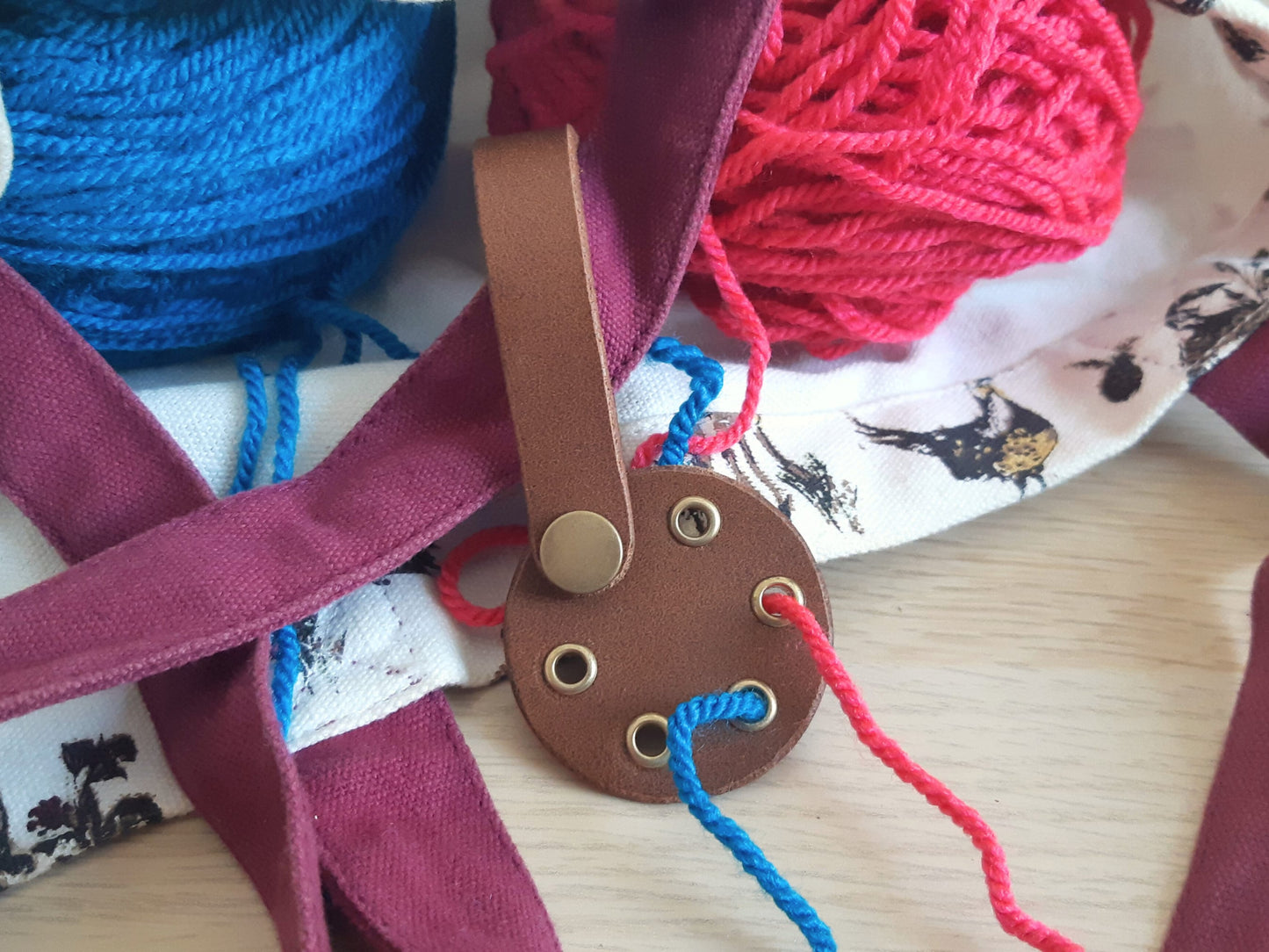 Yarn Divider Leather Organiser