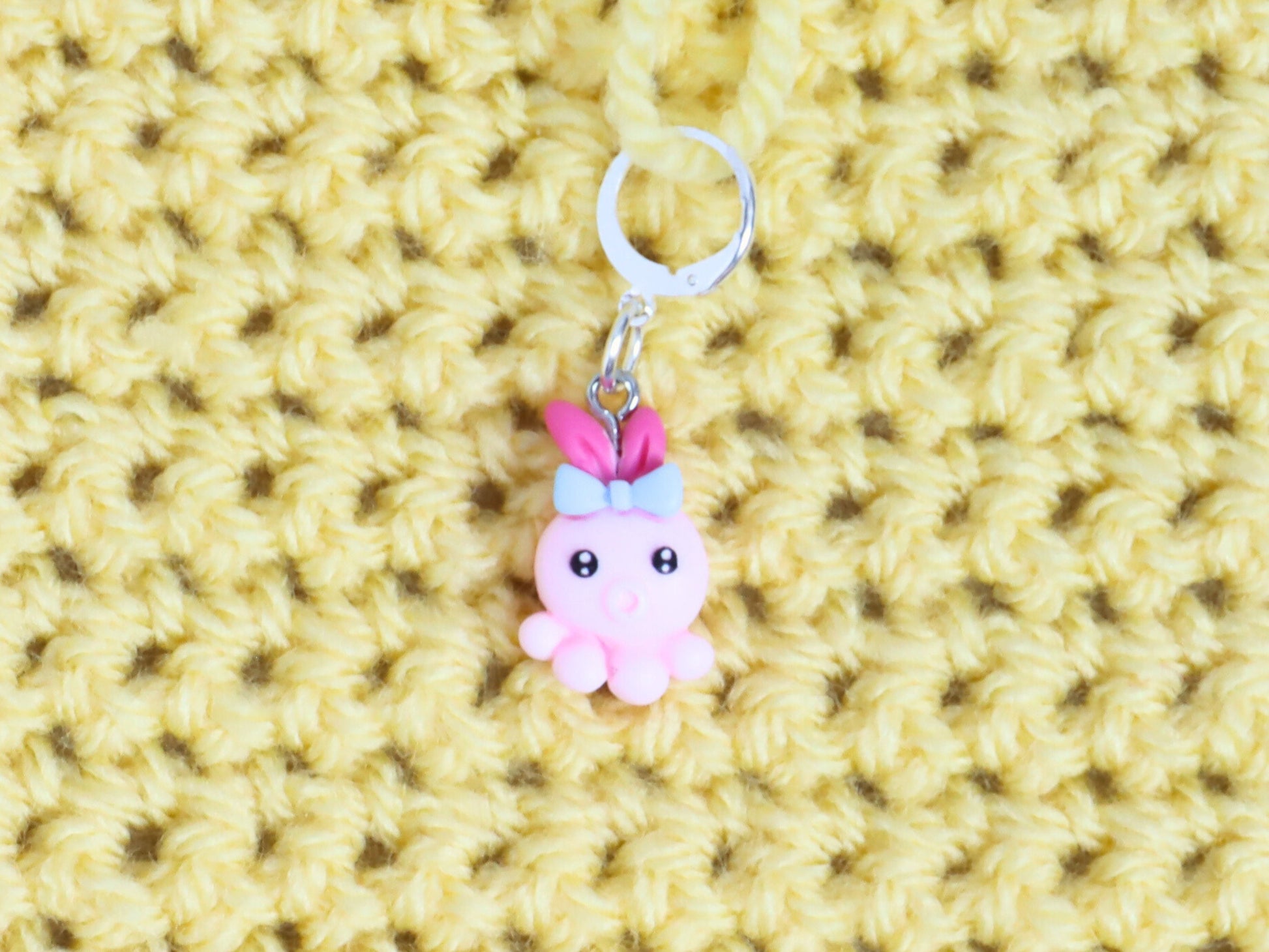 Cute Pink Octopus Kawaii Stitch Marker