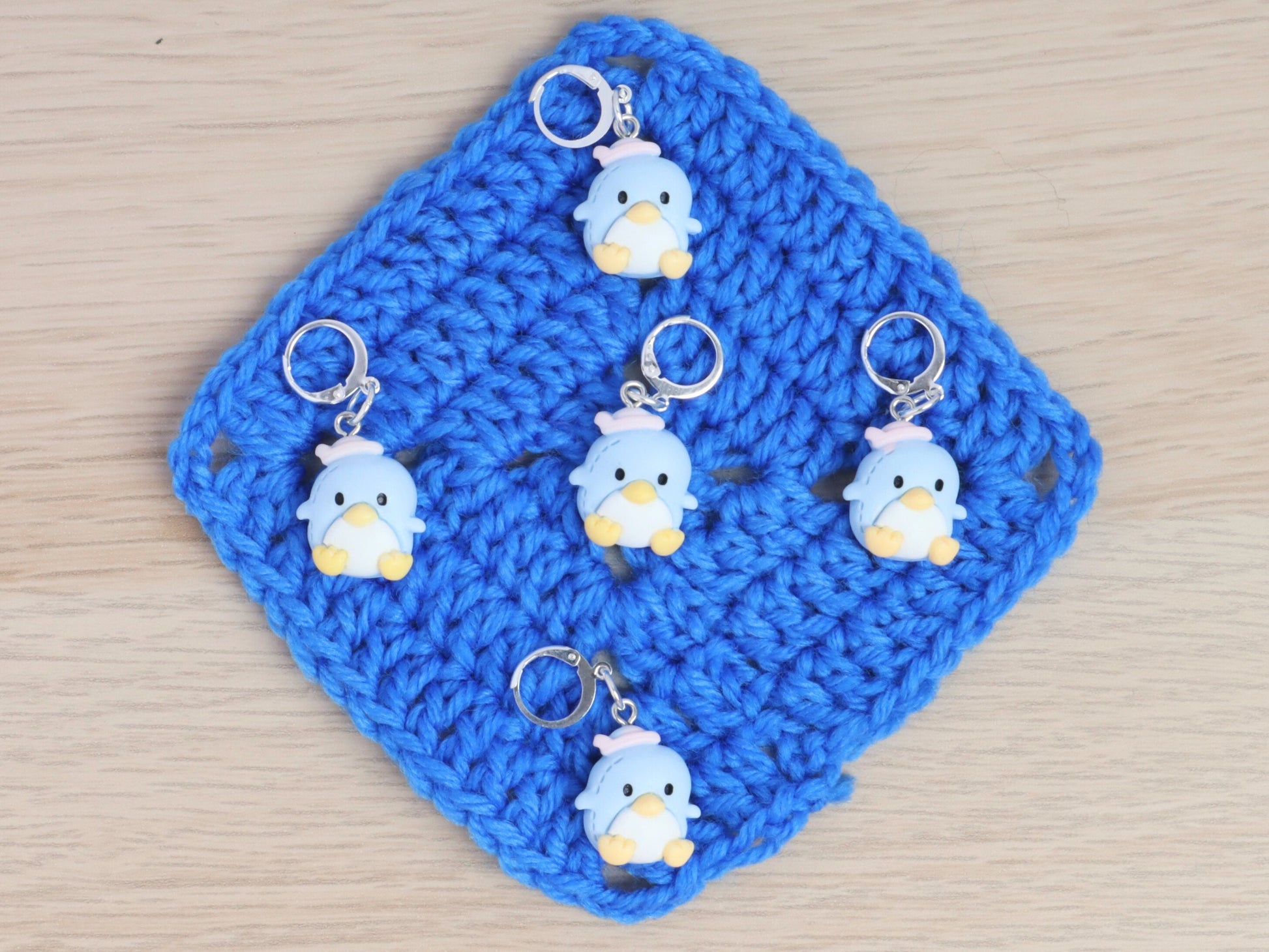 Cute Blue Penguin Kawaii Stitch Marker