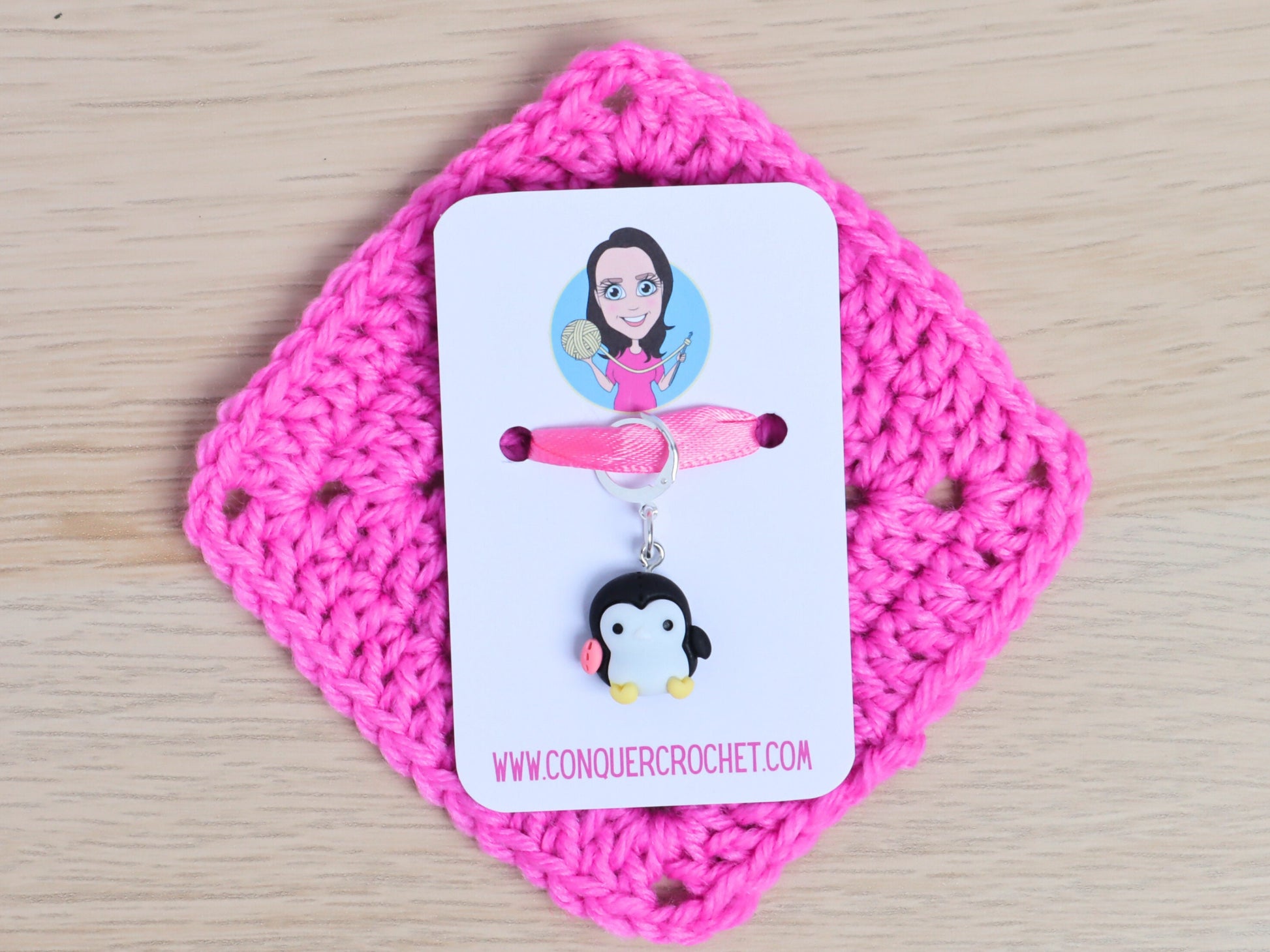 Cute Black Penguin Kawaii Stitch Marker