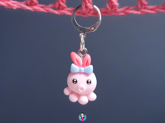 Cute Pink Octopus Kawaii Stitch Marker