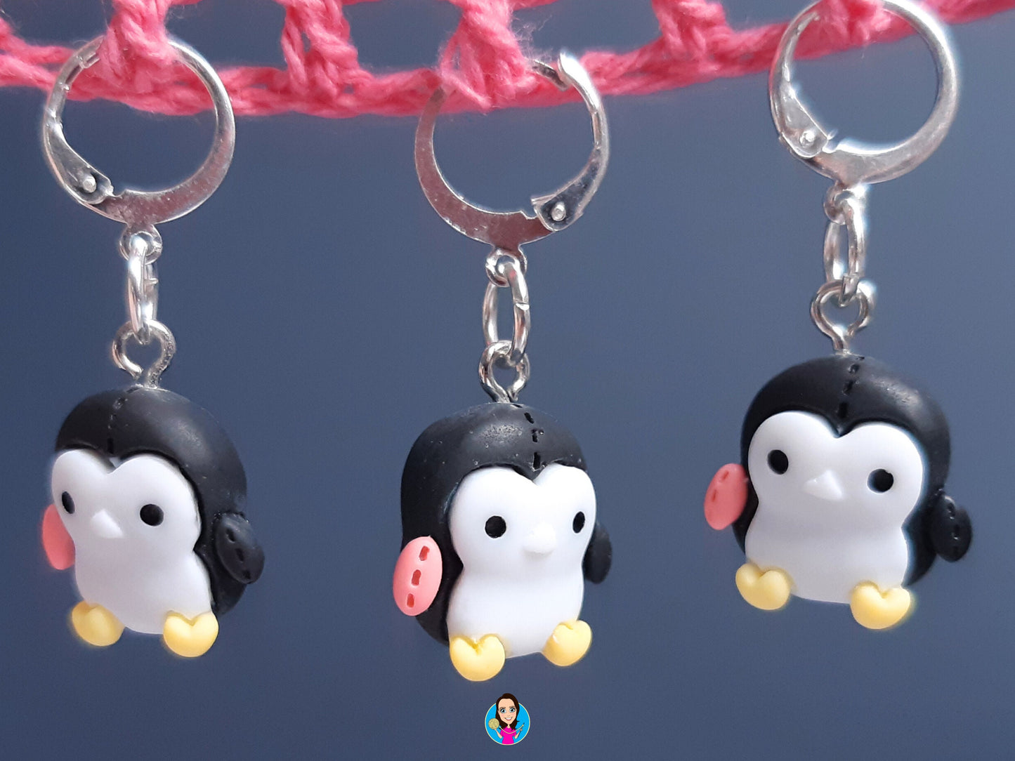 Cute Black Penguin Kawaii Stitch Marker