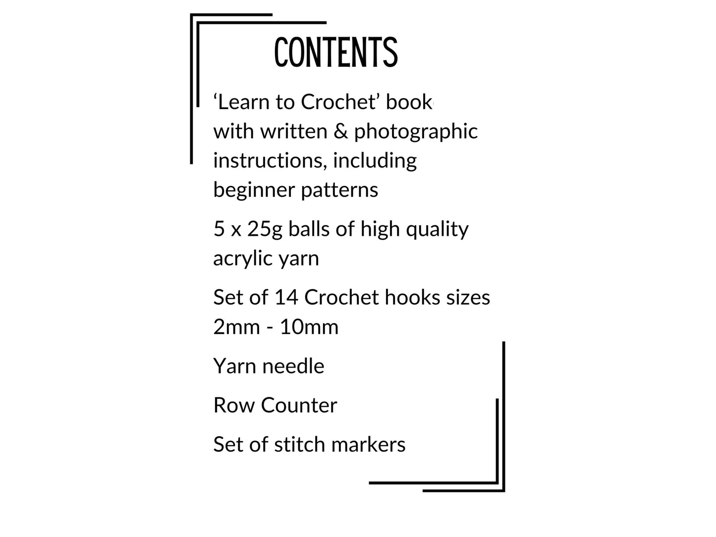 Learn To Crochet Kit