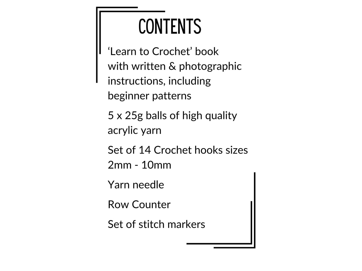Learn To Crochet Kit
