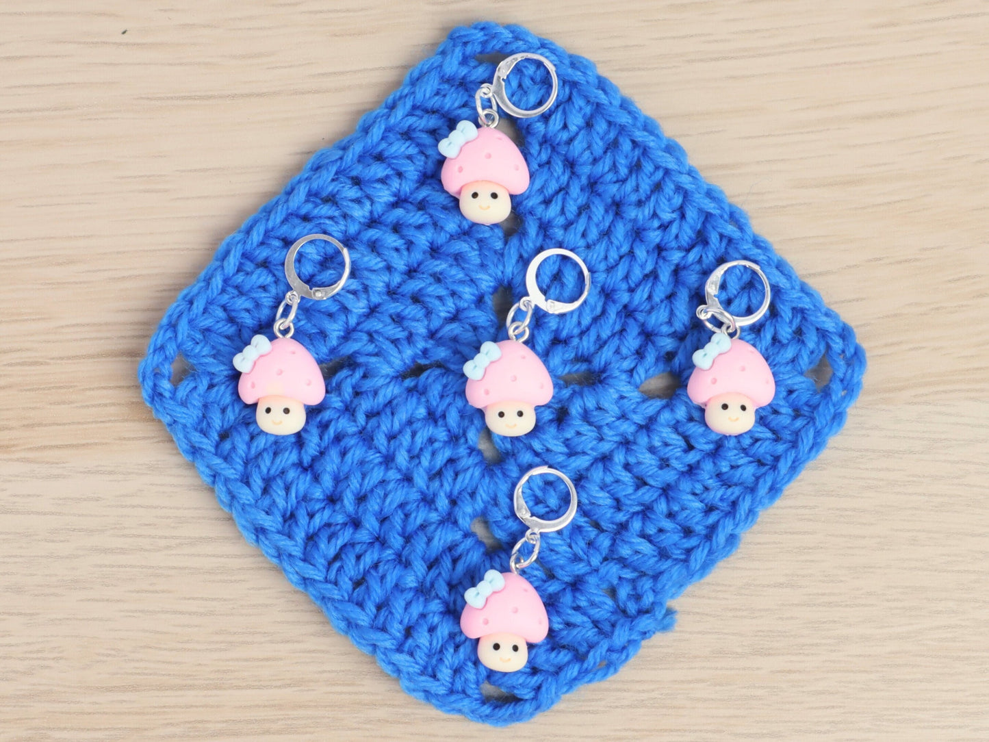 Cute Pink Mushroom Kawaii Stitch Marker