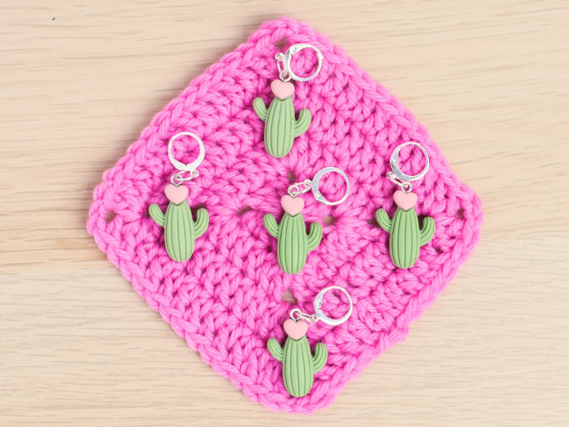 Cute Cactus Kawaii Stitch Marker