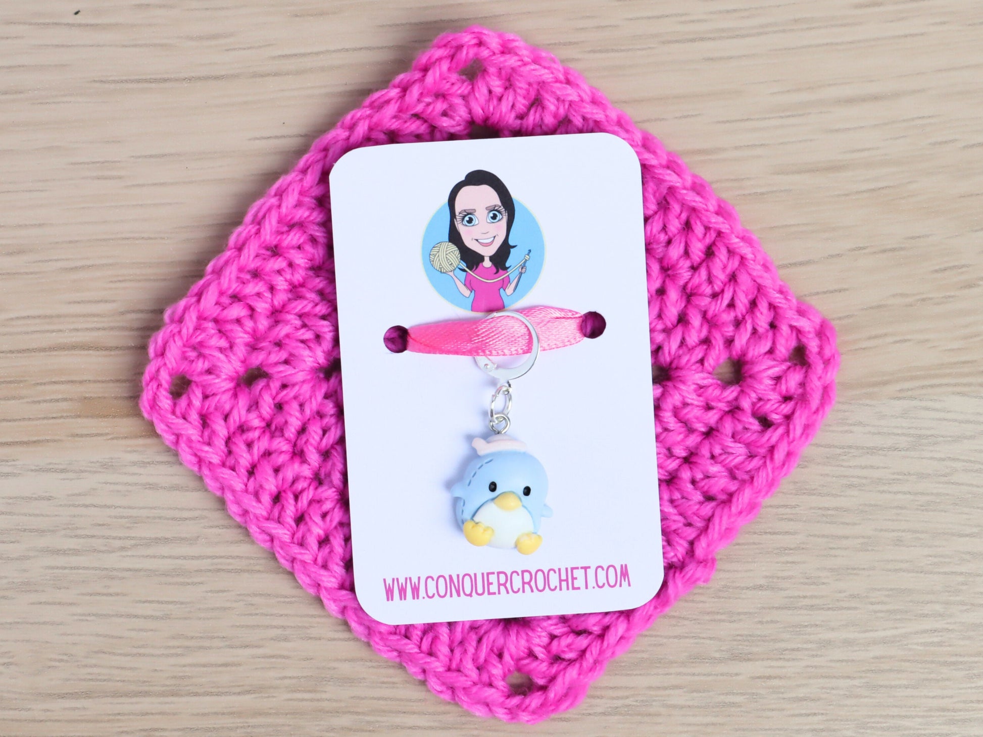 Cute Blue Penguin Kawaii Stitch Marker