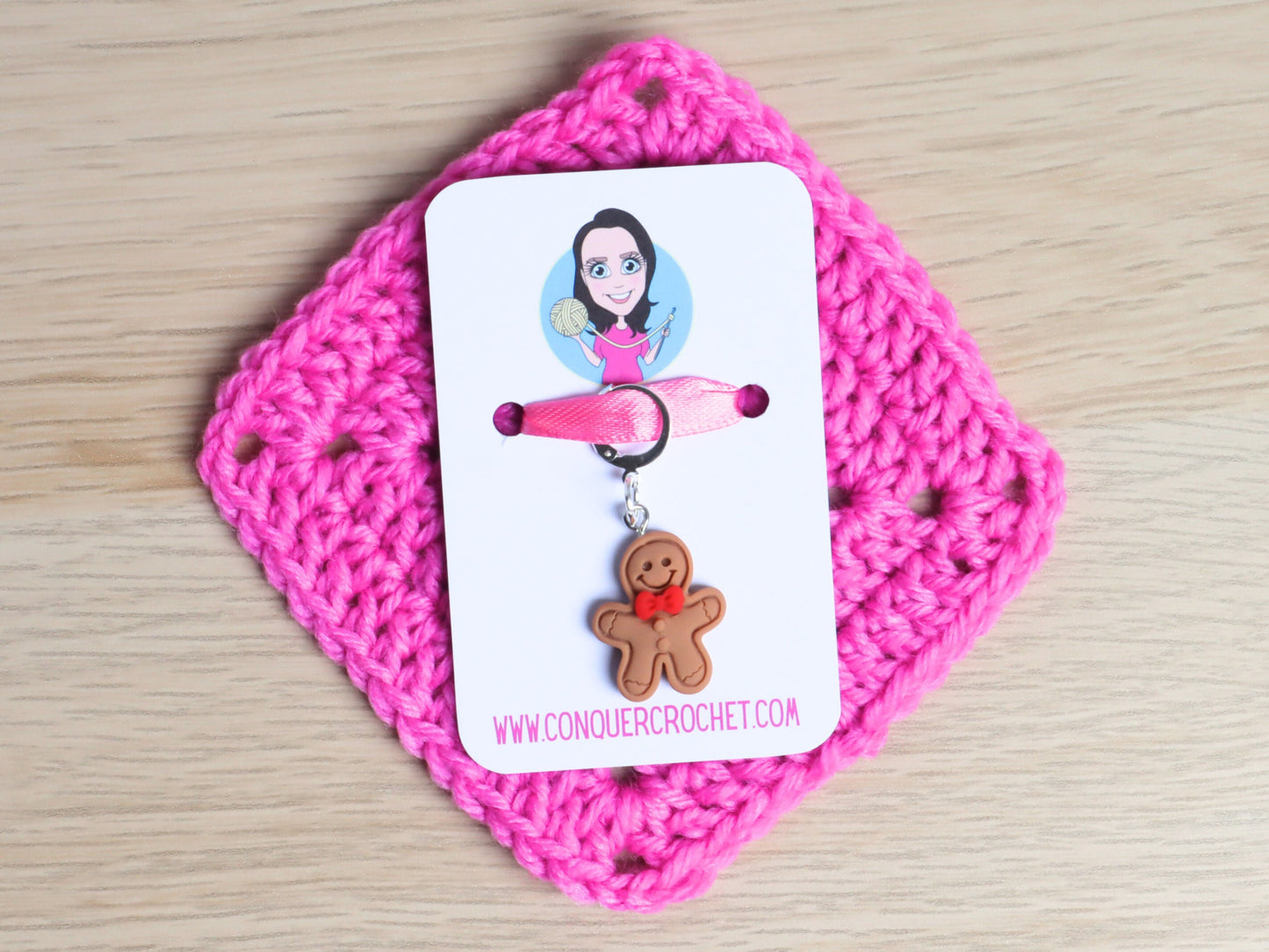 Cute Gingerbread Man Kawaii Stitch Marker