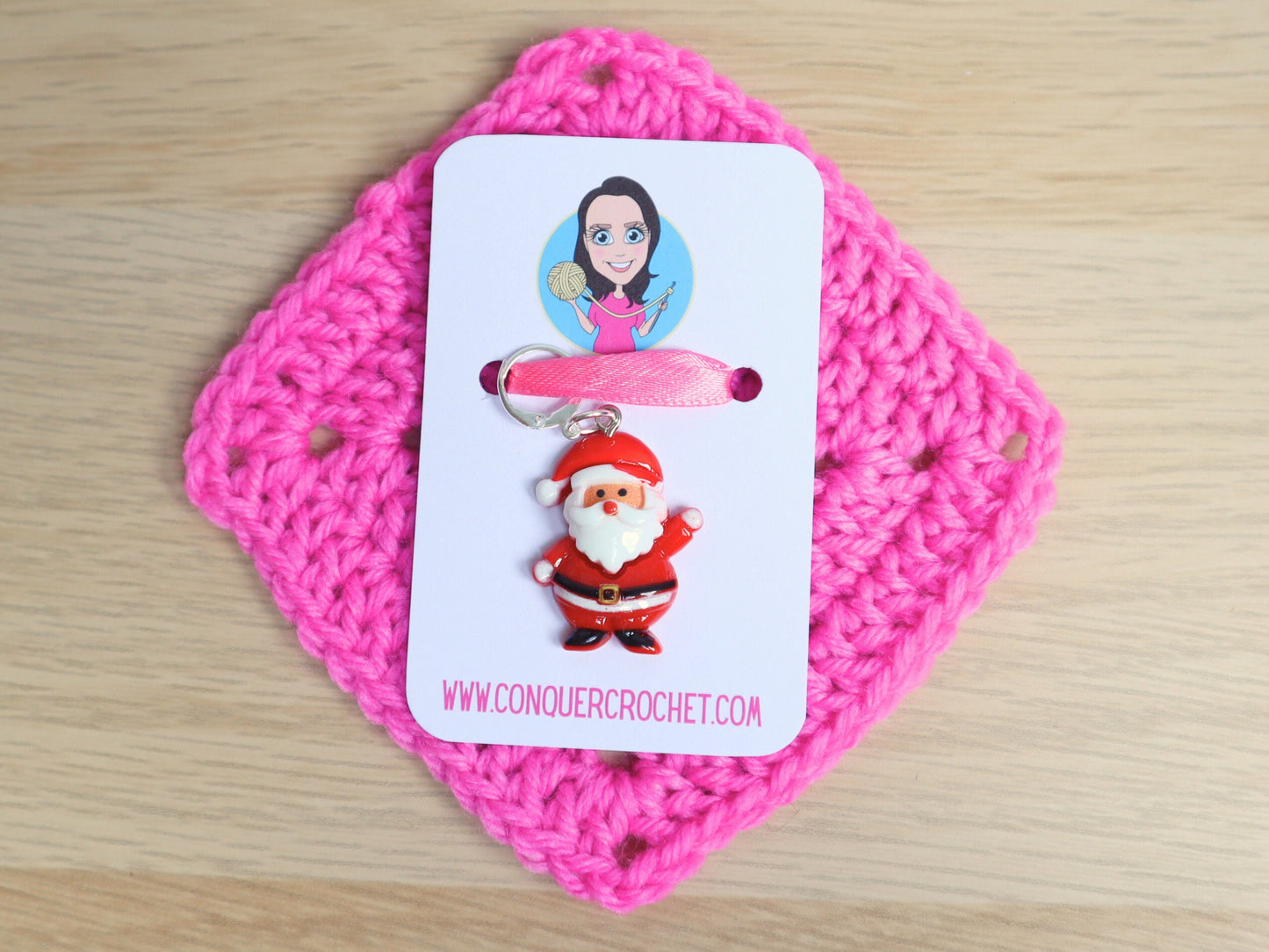 Cute Santa Kawaii Stitch Marker