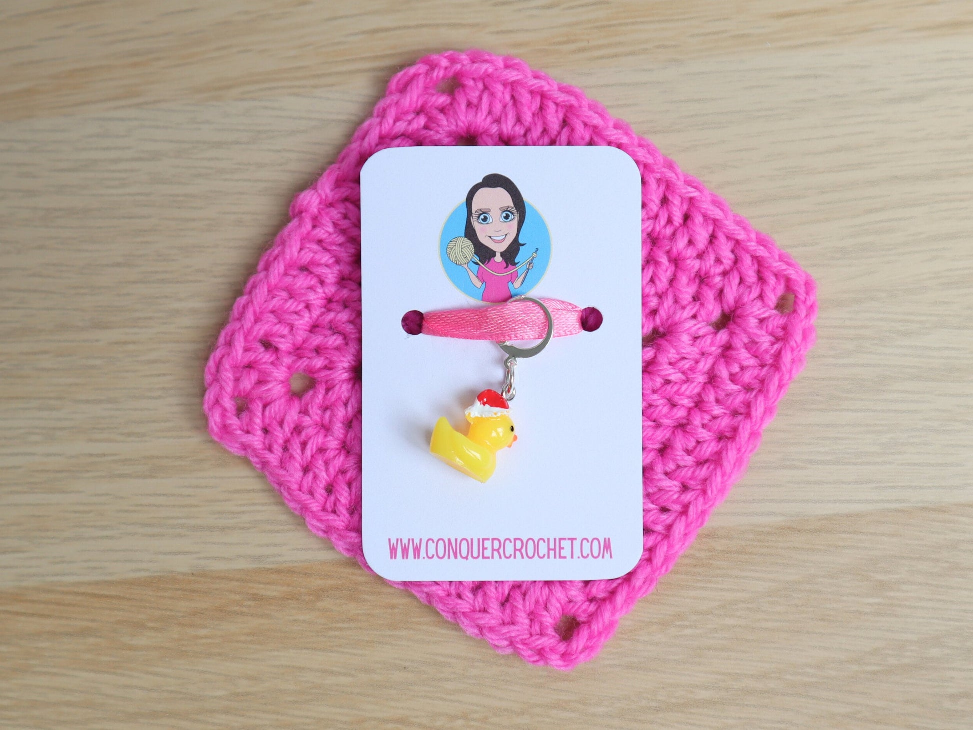 Cute Santa Rubber Duck Kawaii Stitch Marker