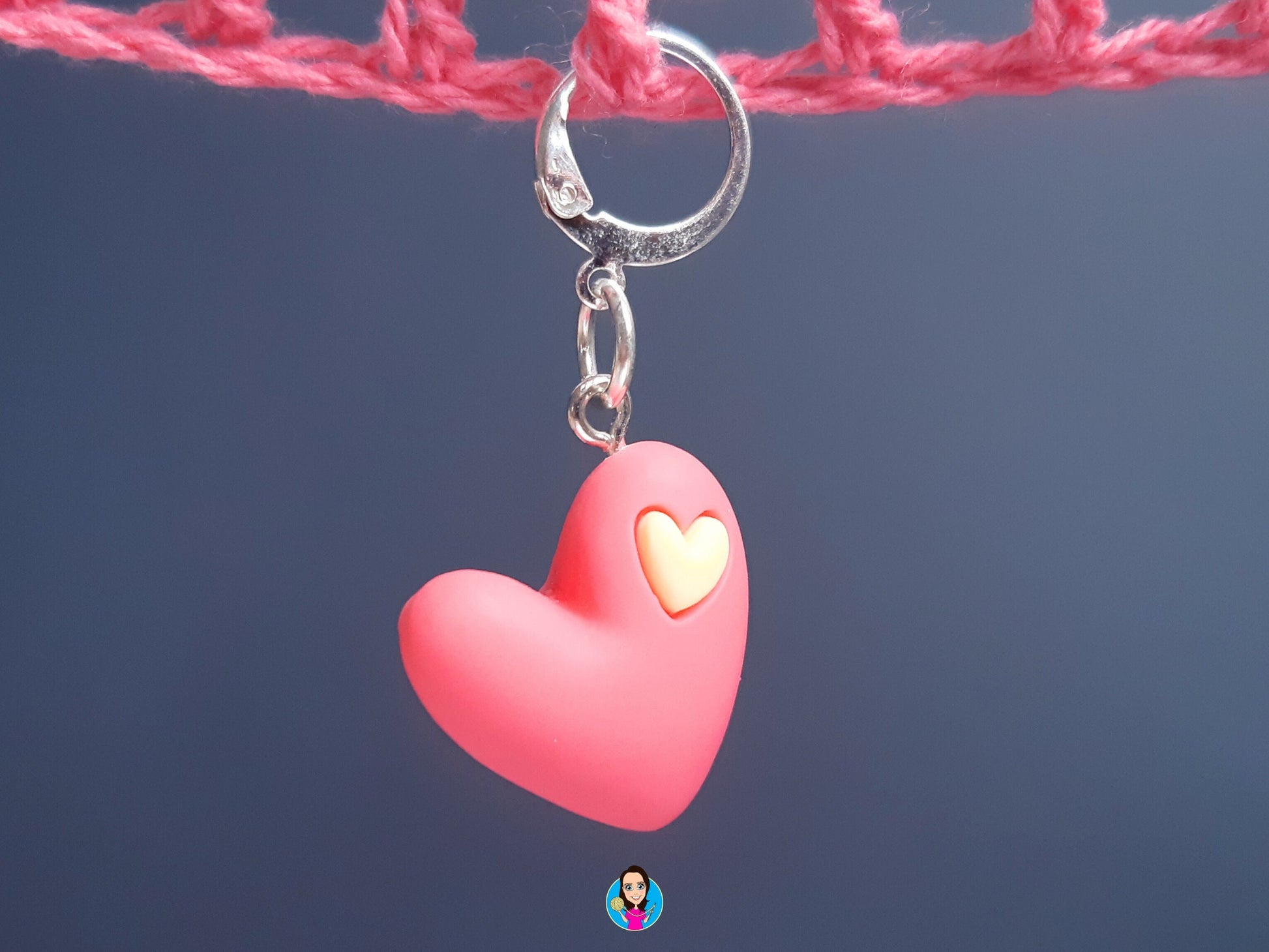 Cute Heart Kawaii Stitch Marker