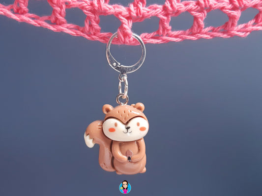 Cute Squirrel Kawaii Stitch Marker