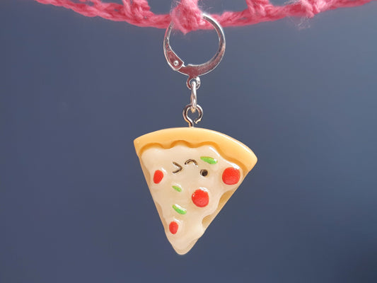 Cute Smiling Pizza Kawaii Stitch Marker