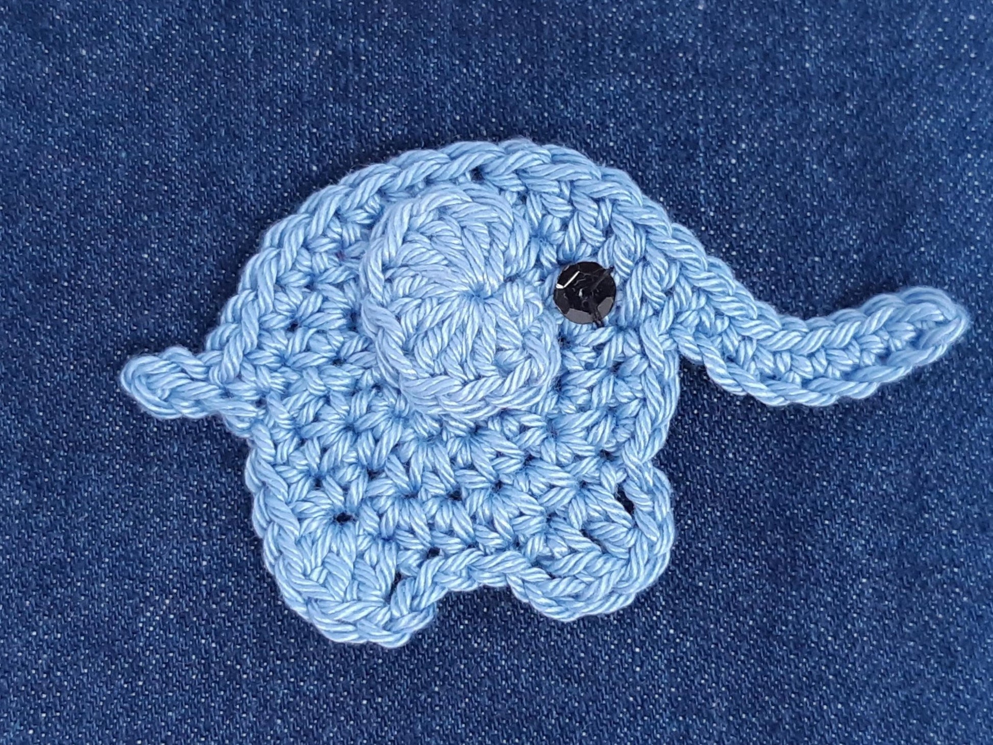 Blue Elephant Embellishment