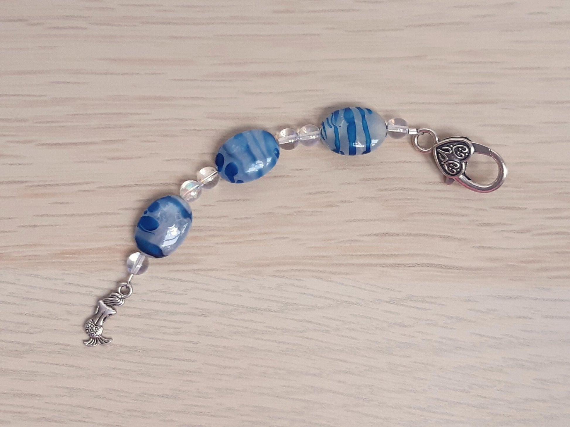 Mermaid Beaded Scissor Fob