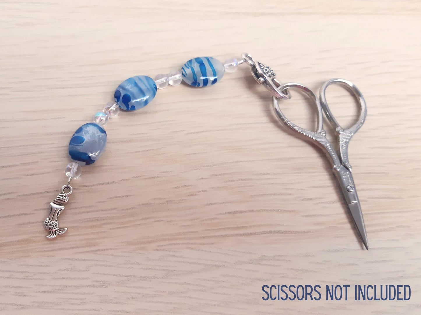 Mermaid Beaded Scissor Fob