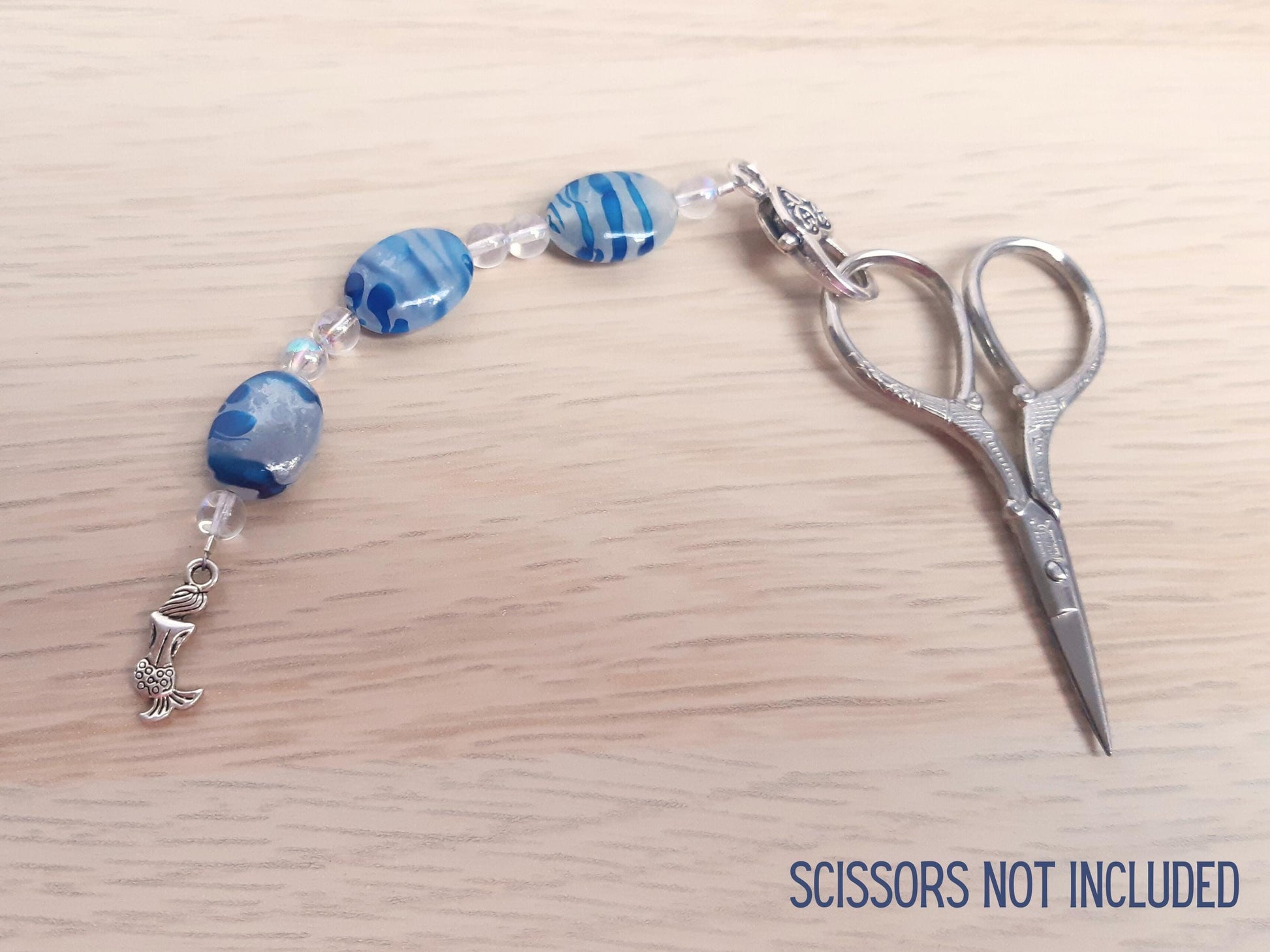 Mermaid Beaded Scissor Fob