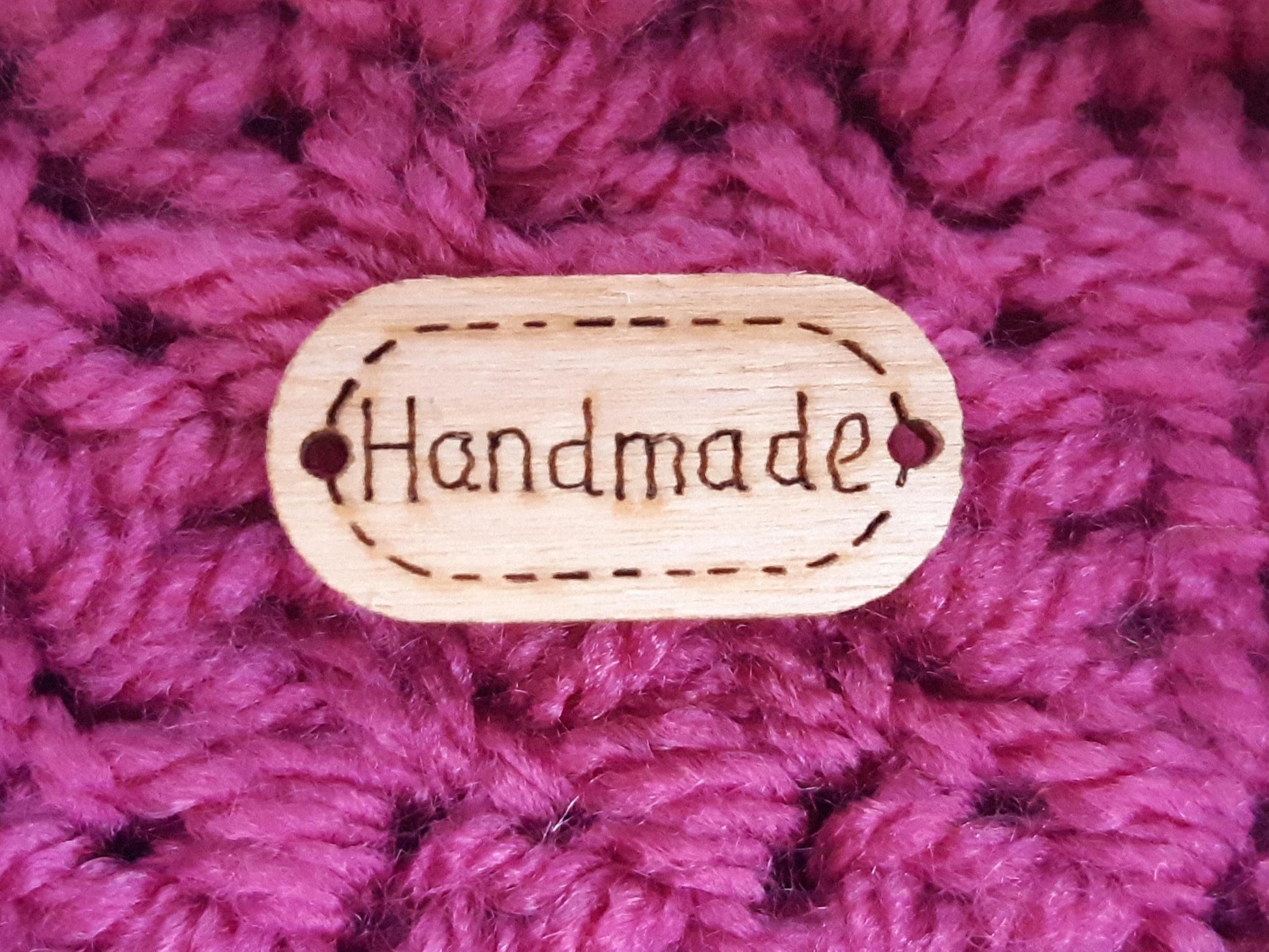 Wooden Sew on Labels