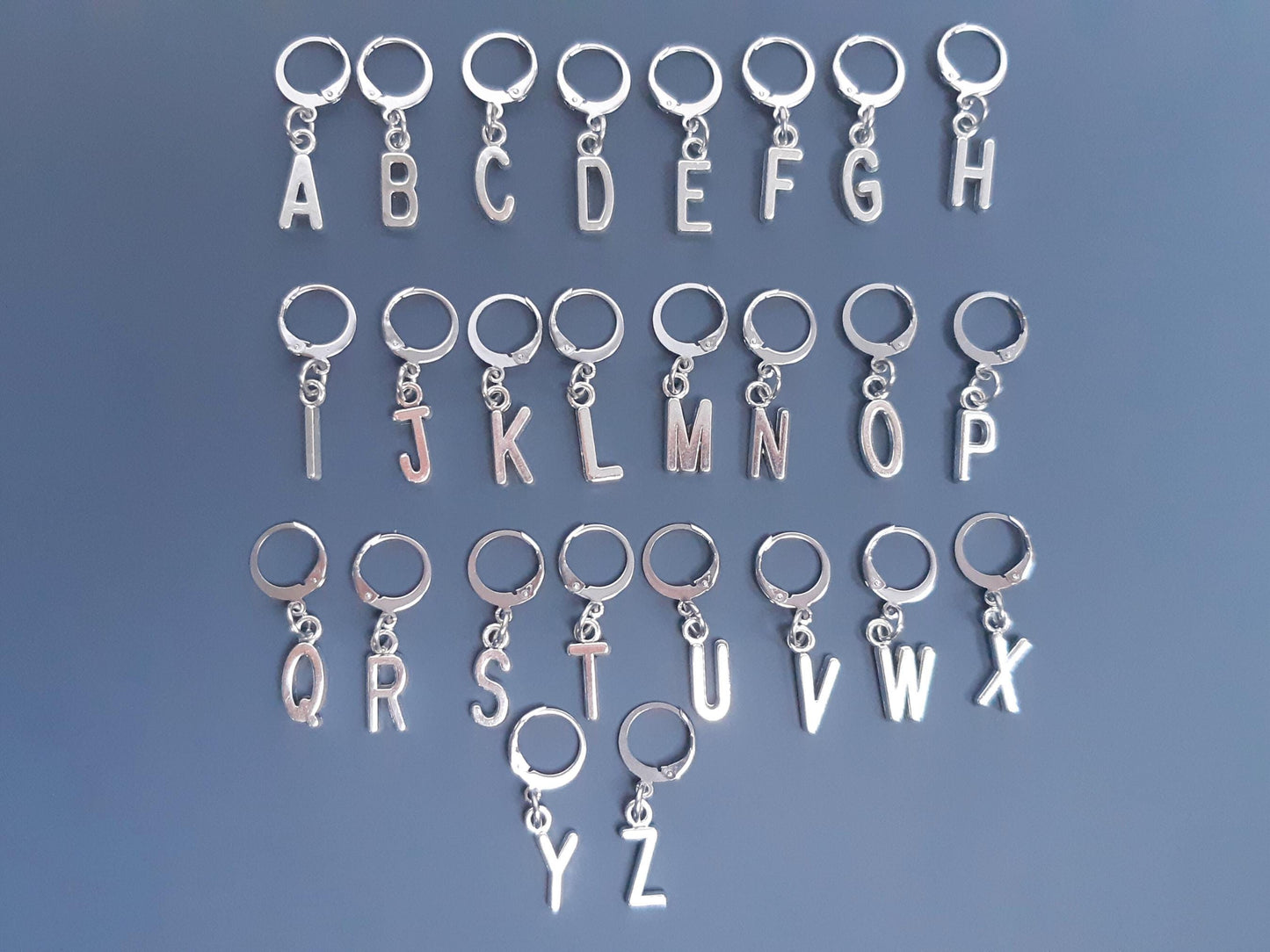 Personalised Initial Beaded Scissor Fob and Stitch Marker Set