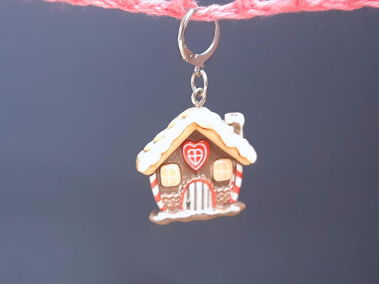 Gingerbread House Kawaii Stitch Marker