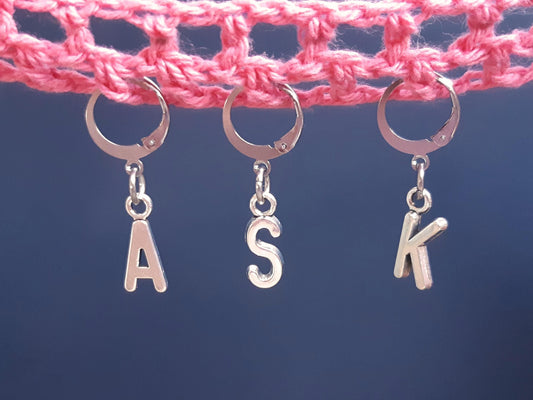 Personalised Initial Charm Stitch Marker