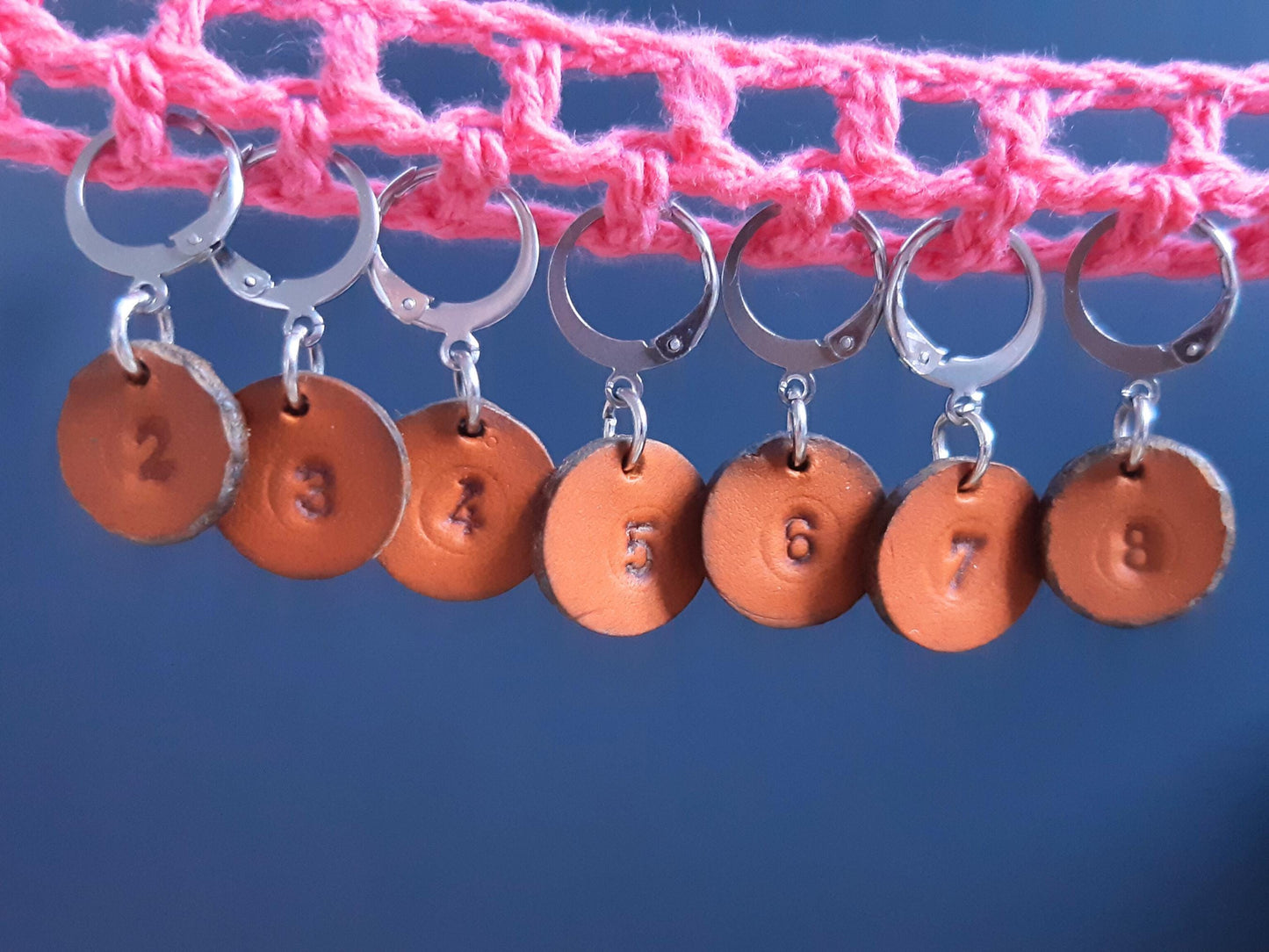 Leather Numbered Stitch Marker