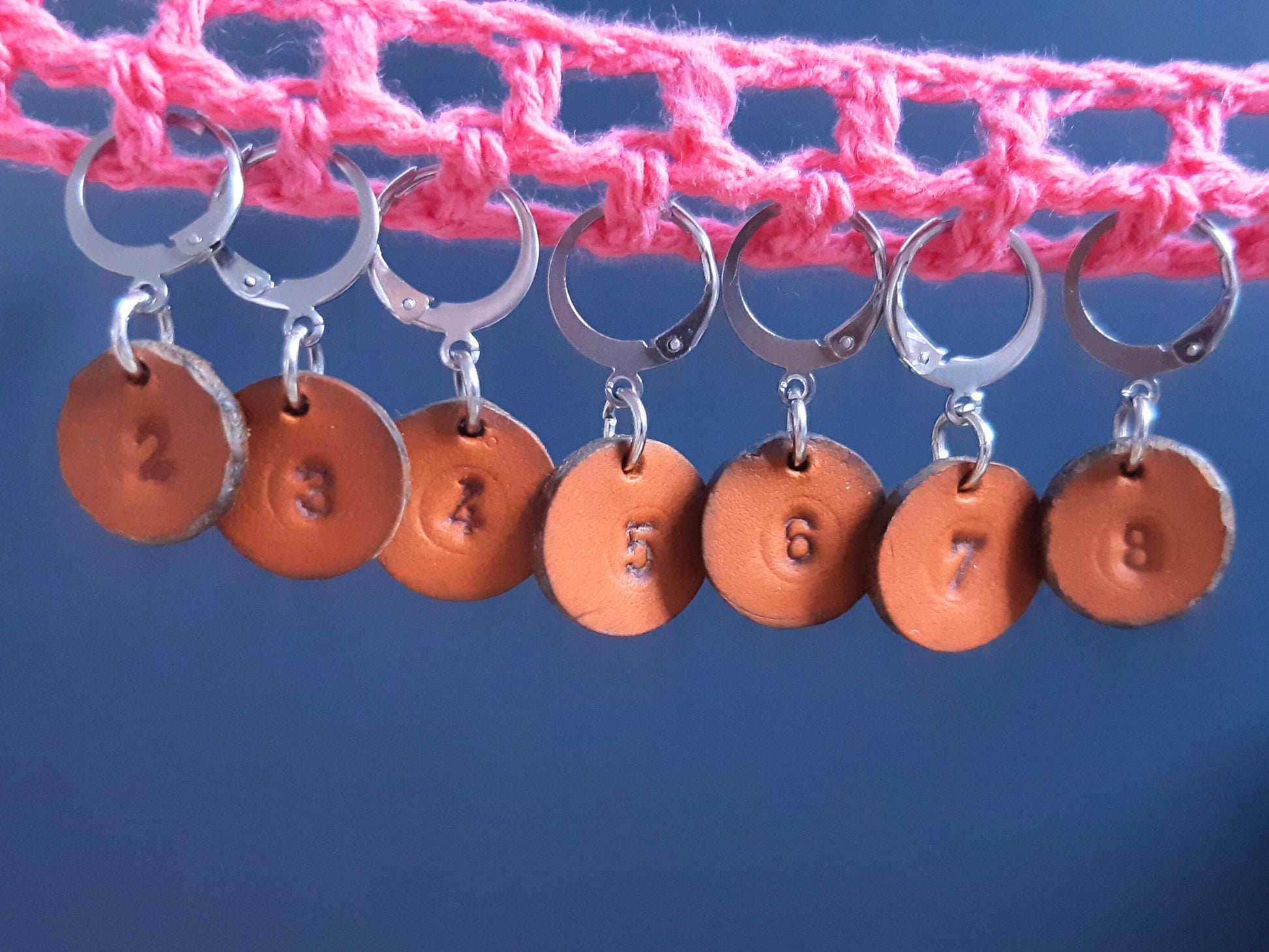 Leather Numbered Stitch Marker