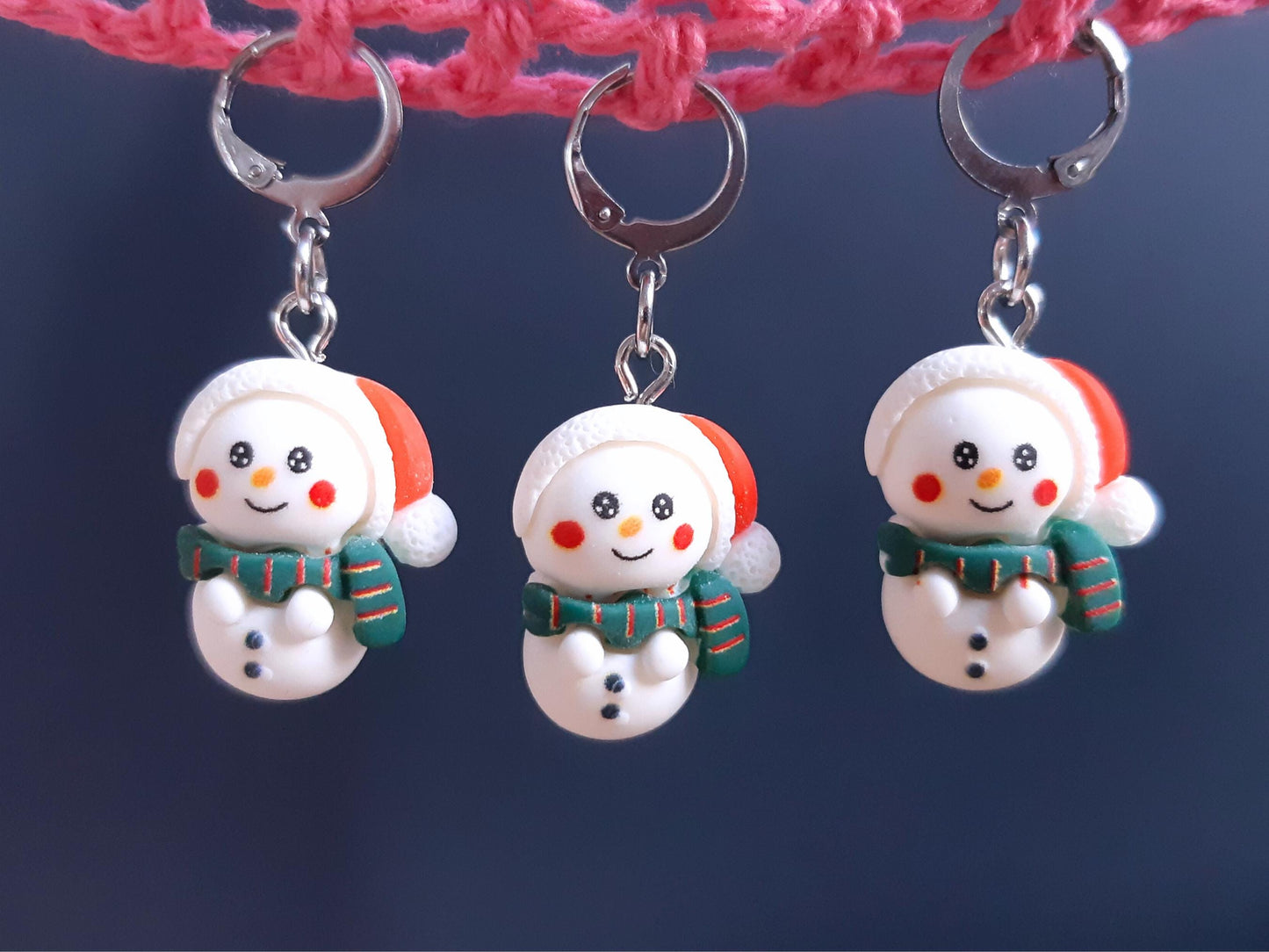 Snowman Kawaii Stitch Marker