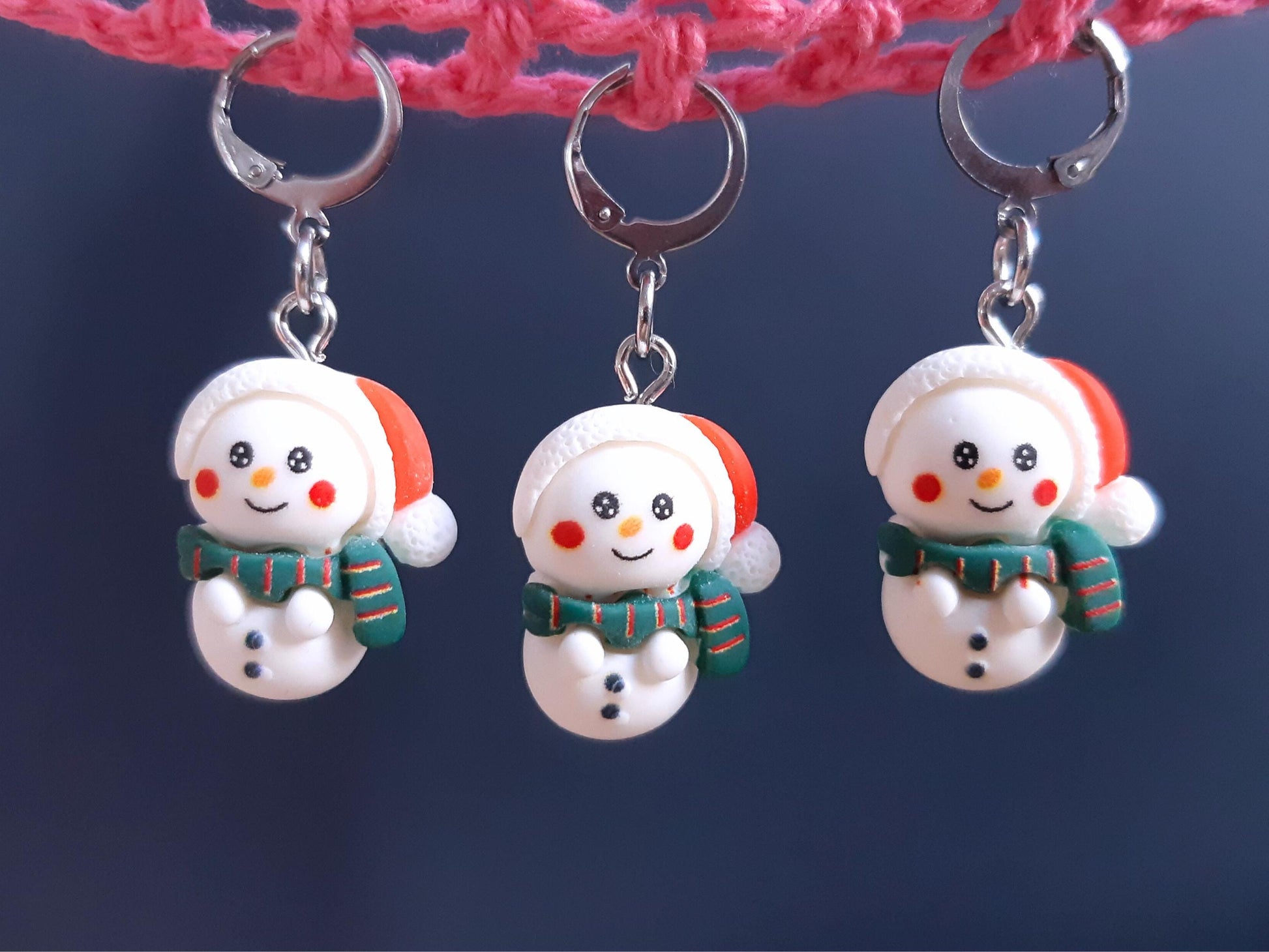 Snowman Kawaii Stitch Marker