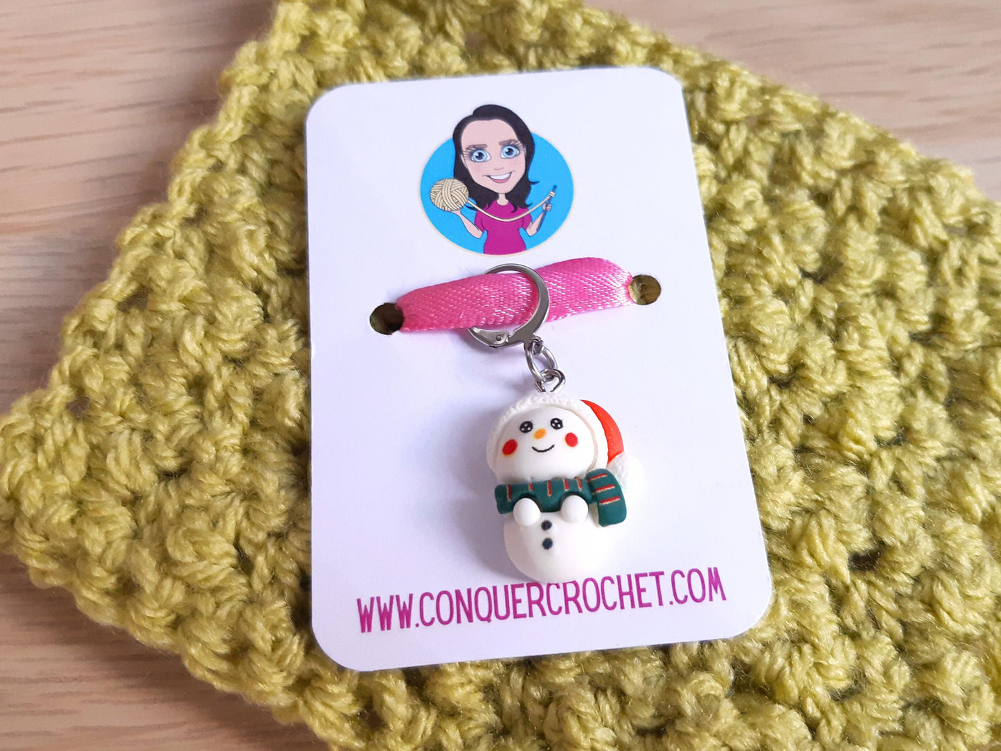 Snowman Kawaii Stitch Marker