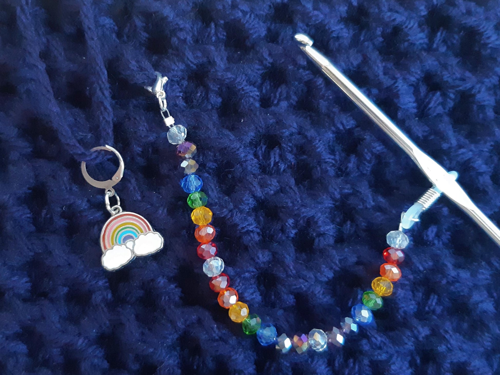 Rainbow Crochet Hook Keeper Set