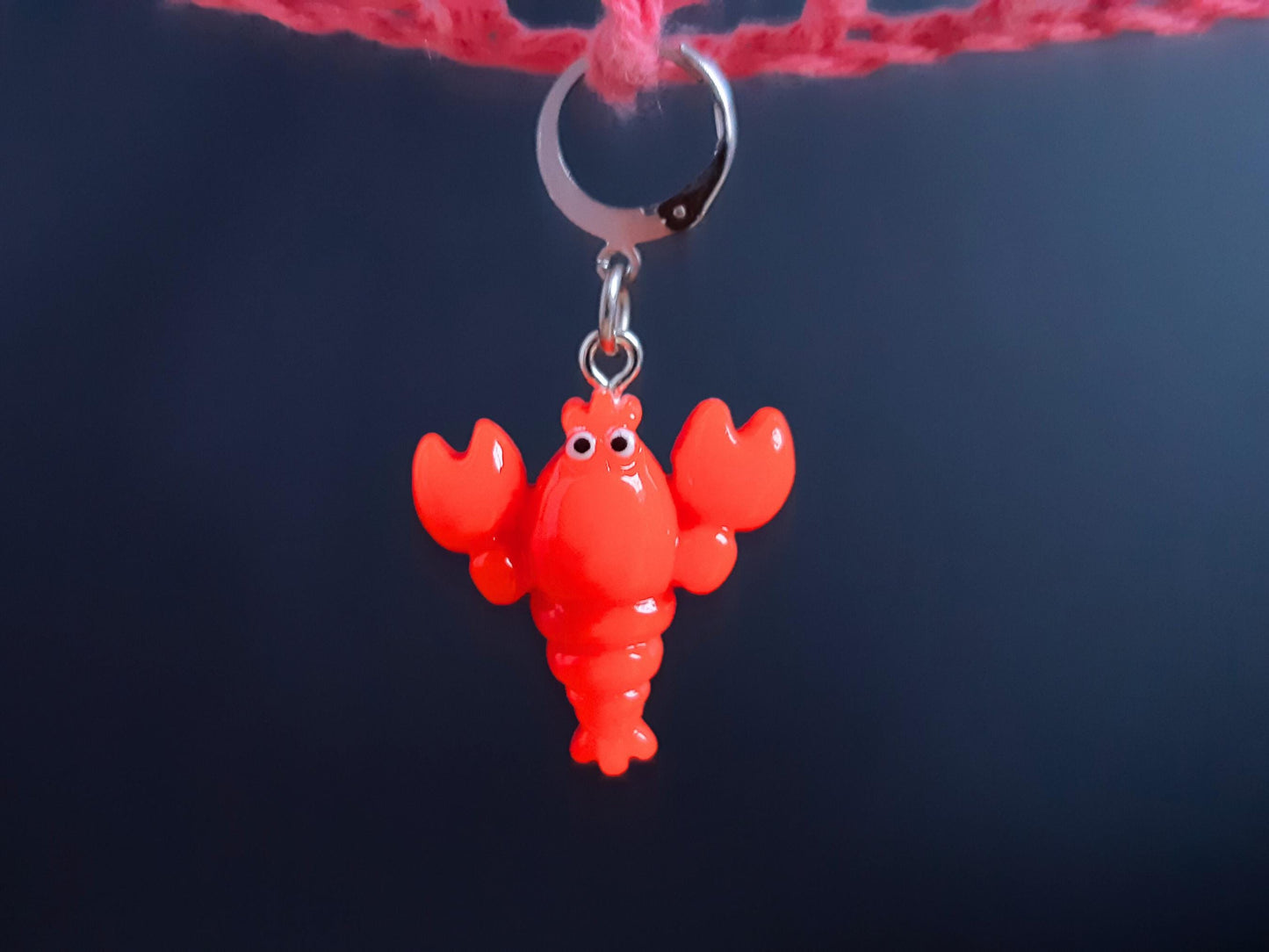 Lobster Kawaii Stitch Marker