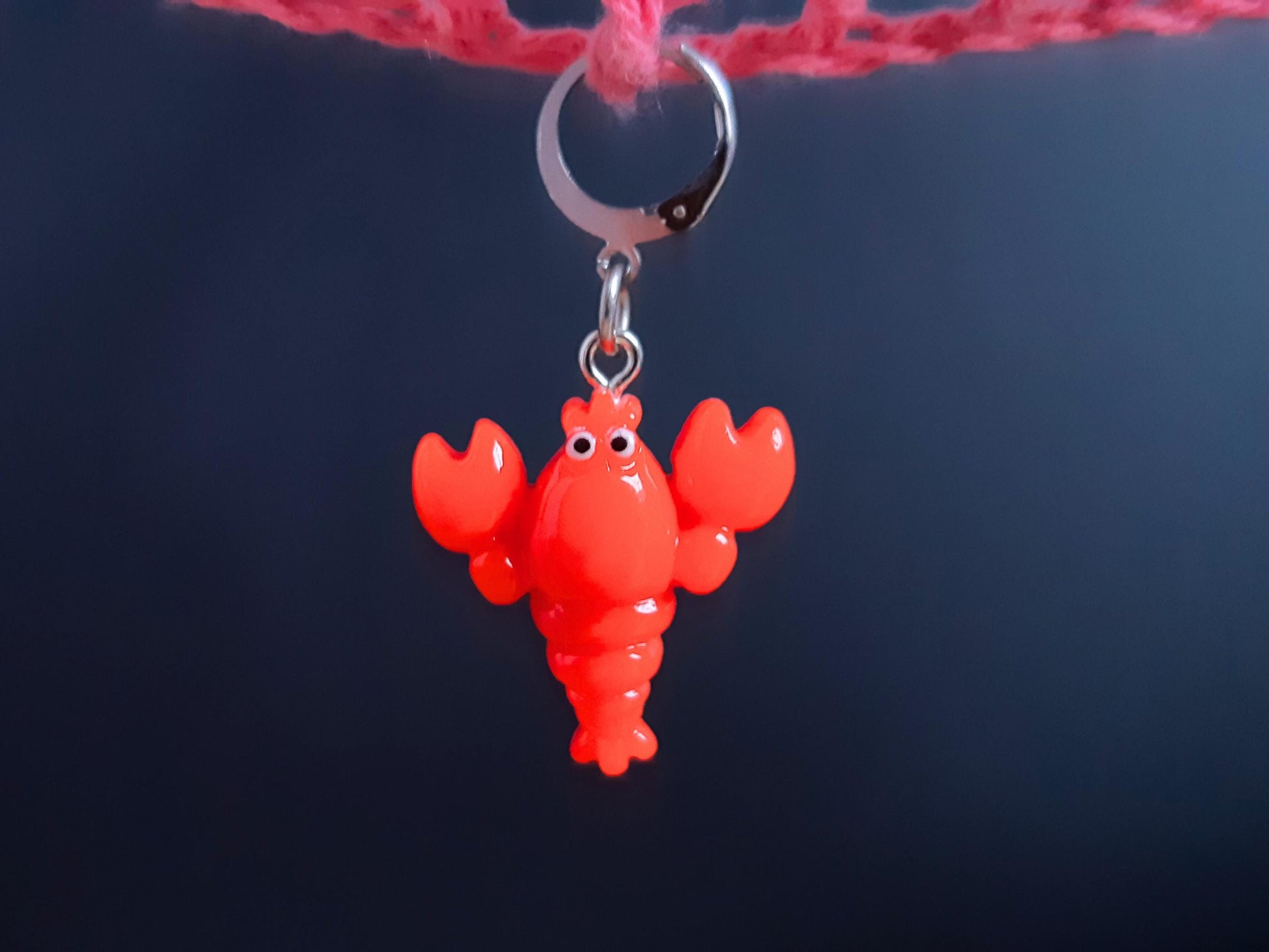 Lobster Kawaii Stitch Marker