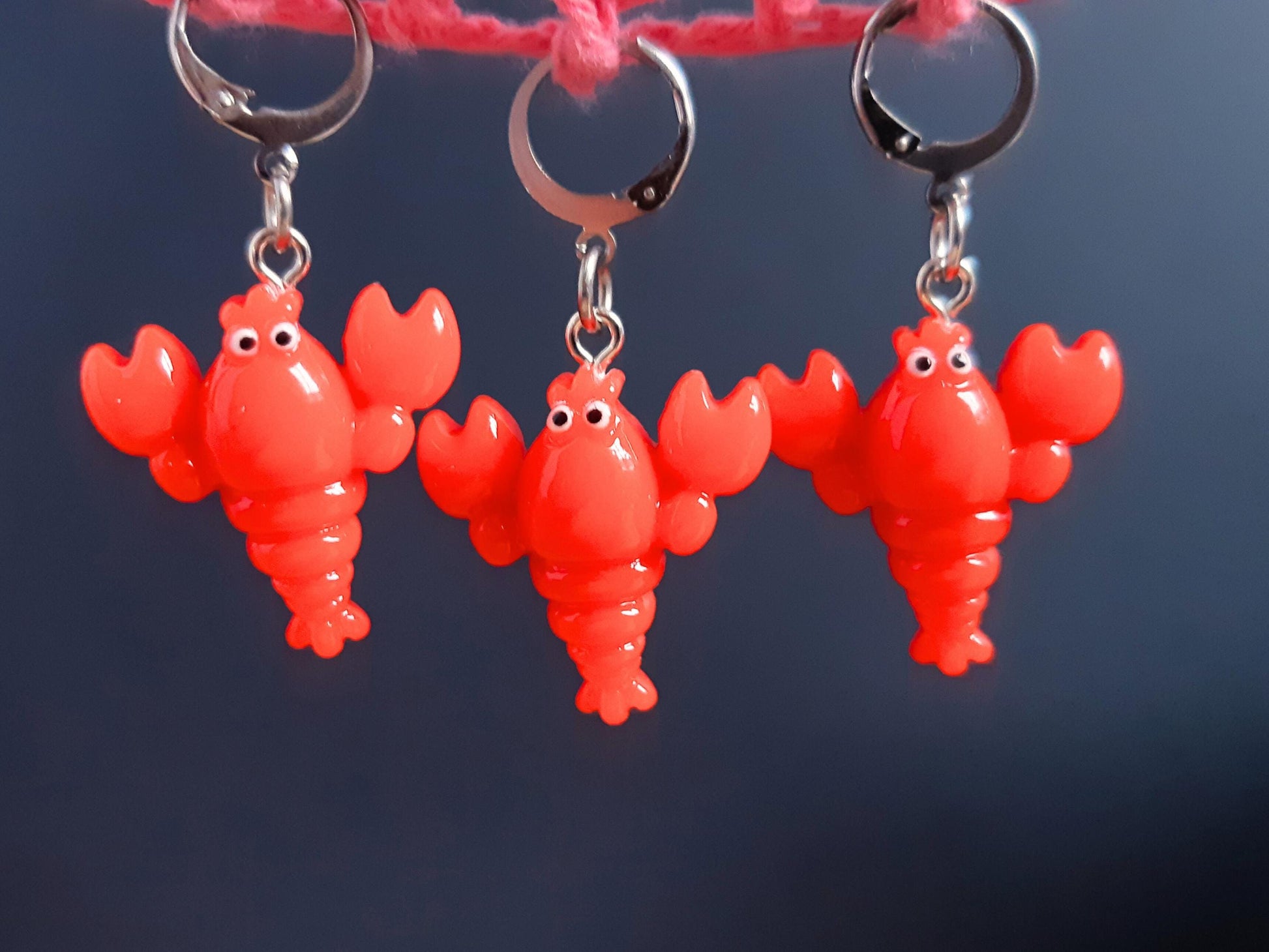 Lobster Kawaii Stitch Marker