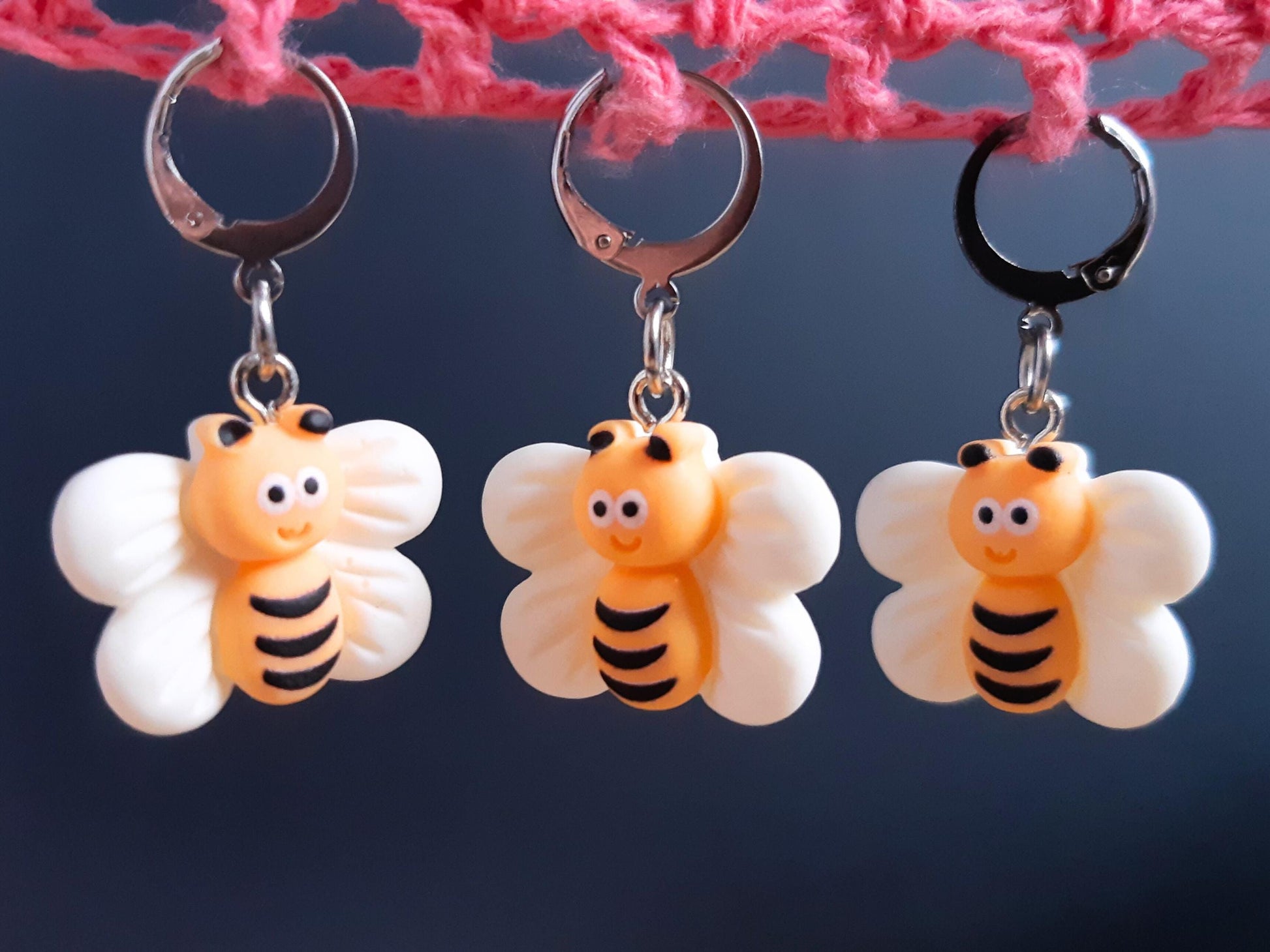 Cute Bee Kawaii Resin Stitch Marker