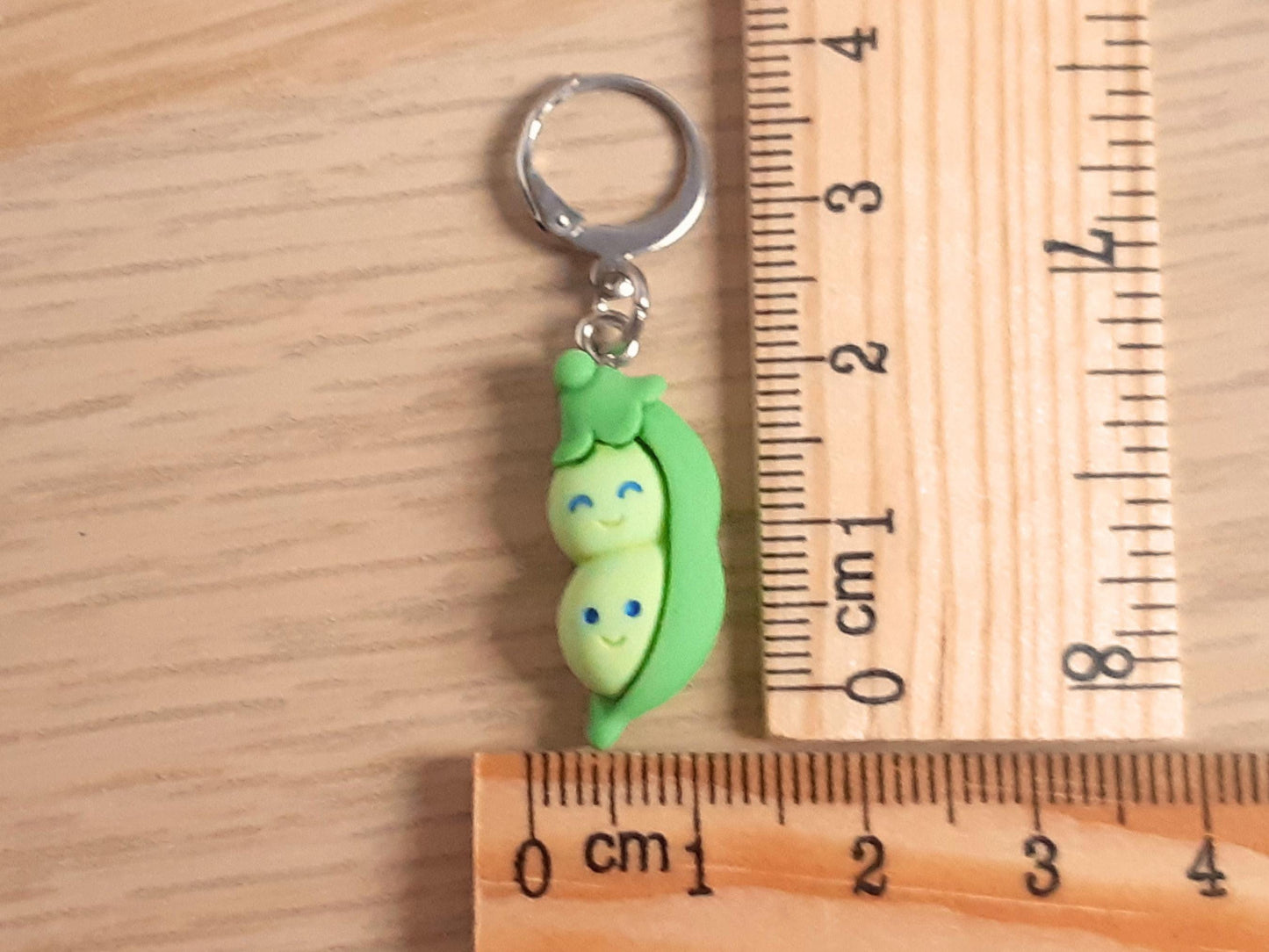 Peapod Kawaii Resin Stitch Marker