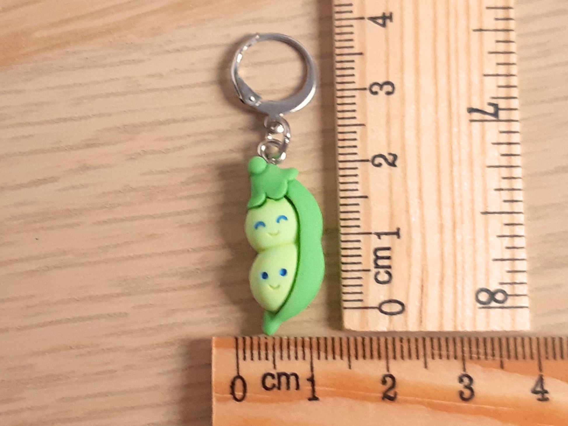 Peapod Kawaii Resin Stitch Marker